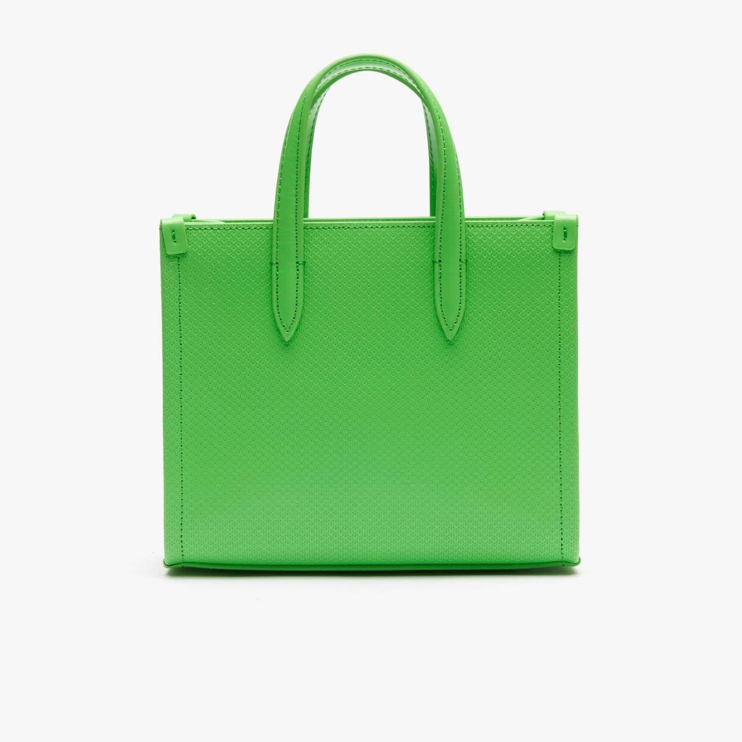Green - Lacoste - Mini Chantaco Leather Tote Bag - 2