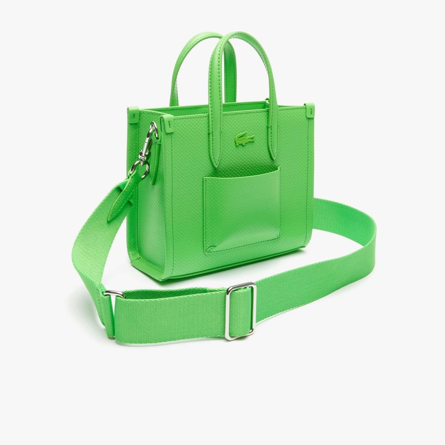 Green - Lacoste - Mini Chantaco Leather Tote Bag - 3