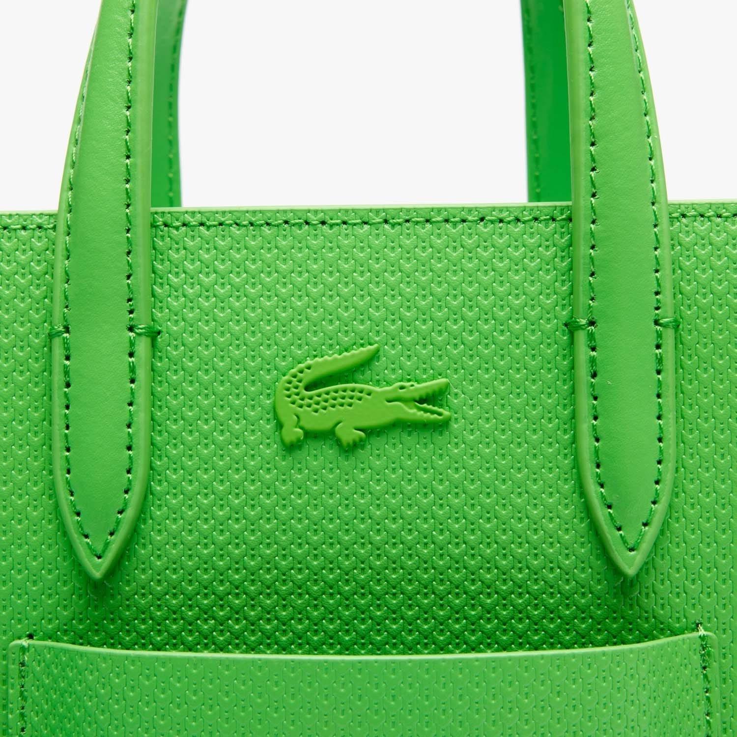 Green - Lacoste - Mini Chantaco Leather Tote Bag - 5