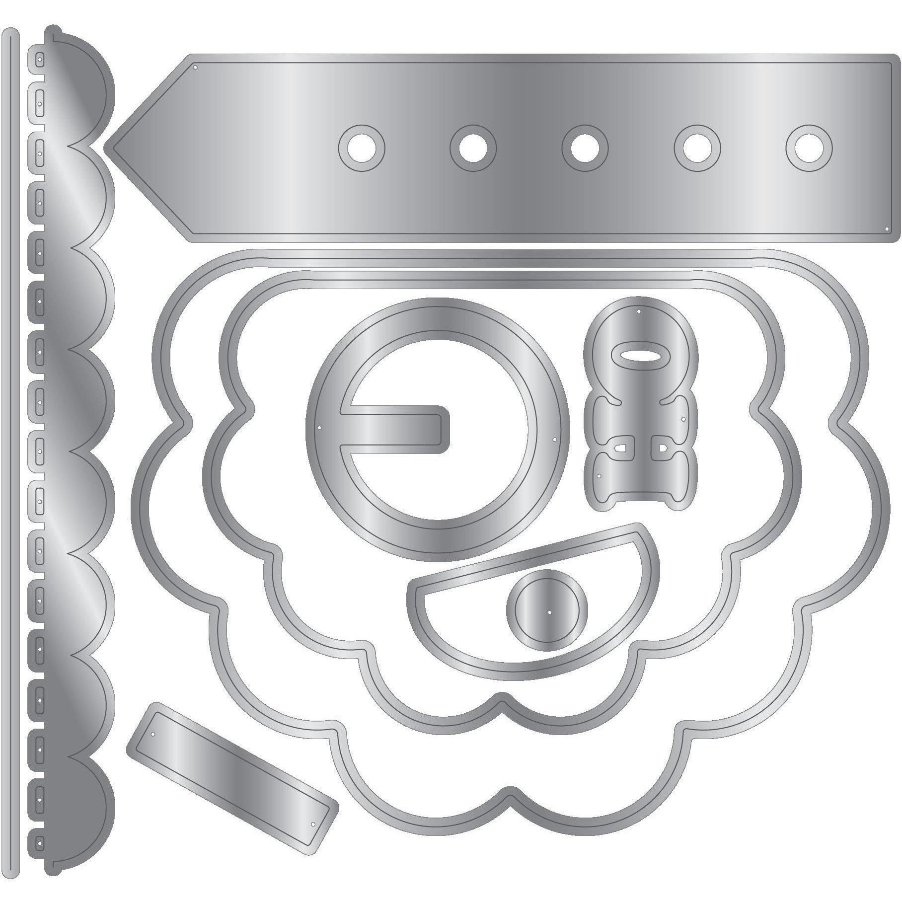 Multi - Crafters Companion - Santa Metal Die and Template - 2