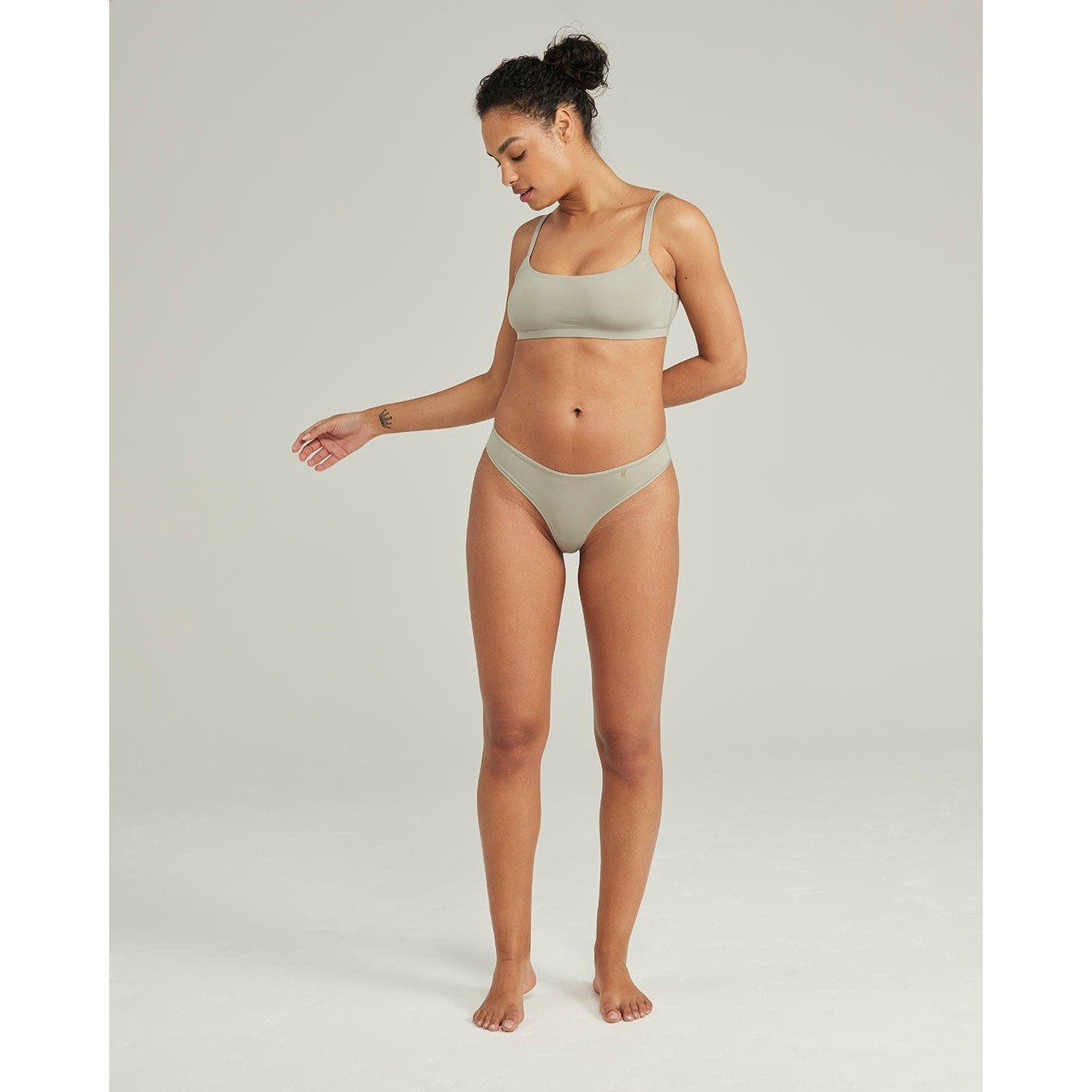 Sage Green - Nudea - THE DIPPED THONG SECOND SKIN STRETCH - 2