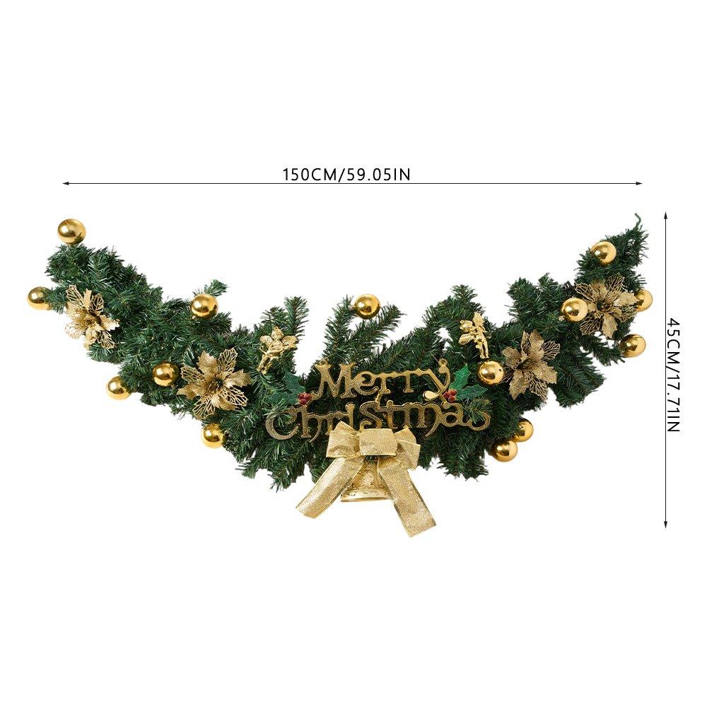 Green - LIFE IDEAS - 150cm Christmas Garland - 2