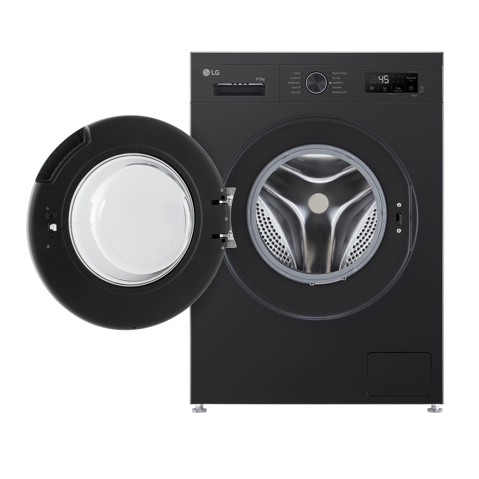 Onyx Black - LG - W4X1095NNK 9KG / 5KG 1400 Washer Dryer - 7