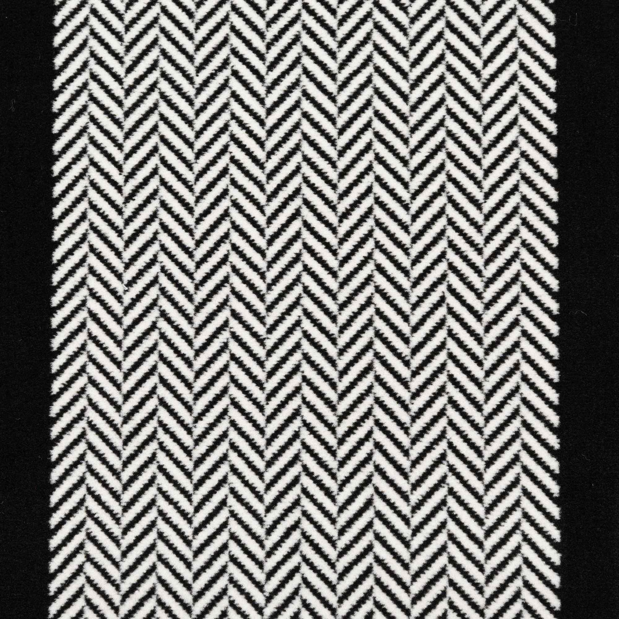 Monochrome - Homemaker - Stair Runner - Maestro Herringbone Design - Mono - 2
