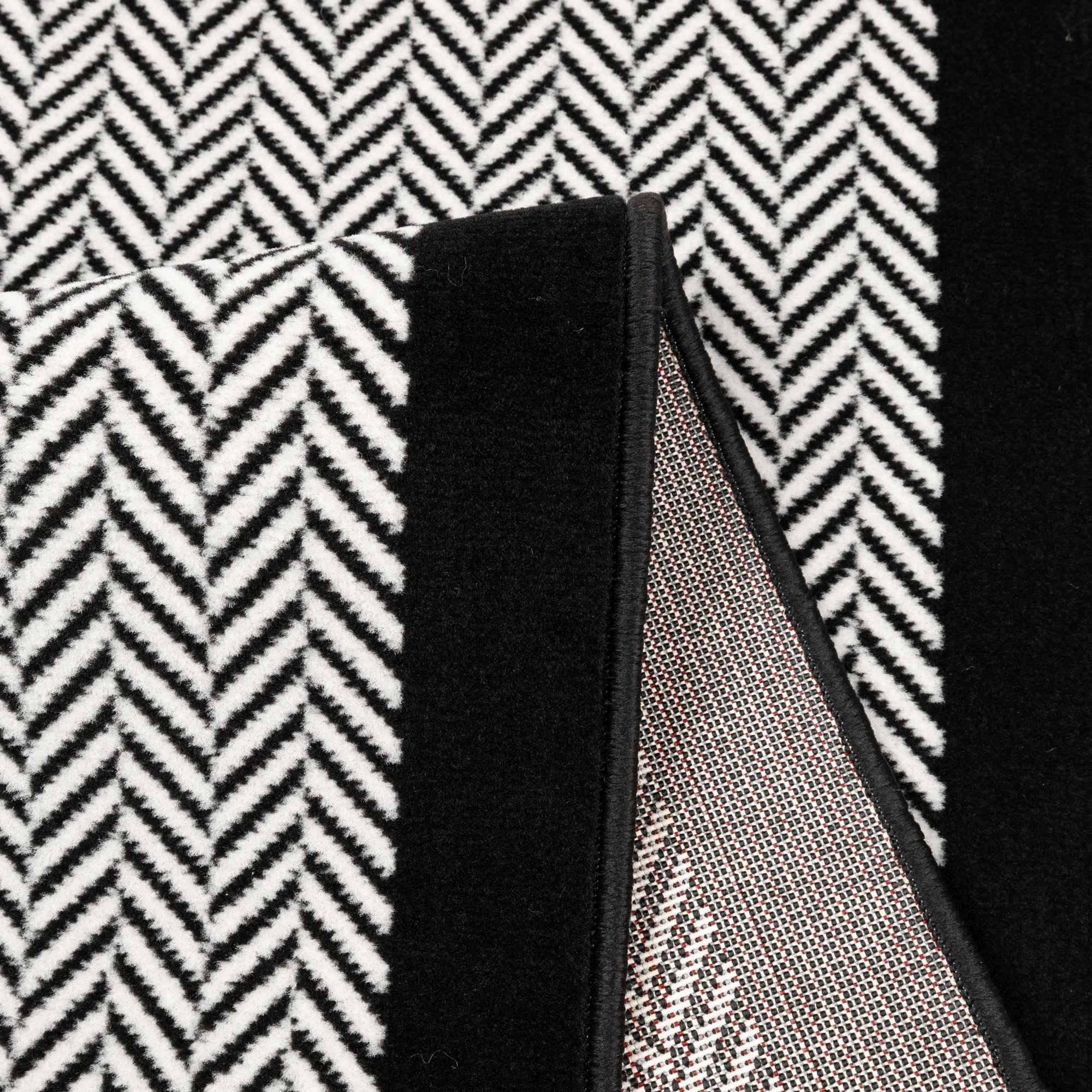 Monochrome - Homemaker - Stair Runner - Maestro Herringbone Design - Mono - 3