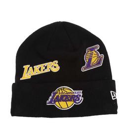 New Era LA Lakers Multi Patch Beanie Hat