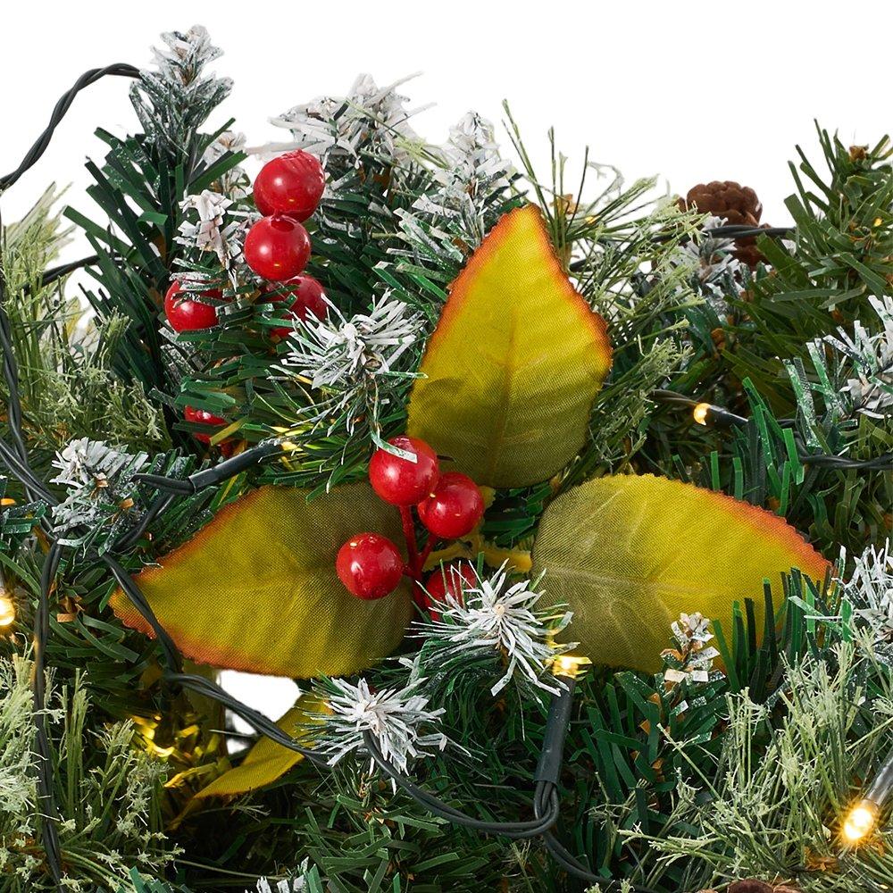 Green - LIFE IDEAS - Artificial Christmas Planter Bushes Decoration - 3