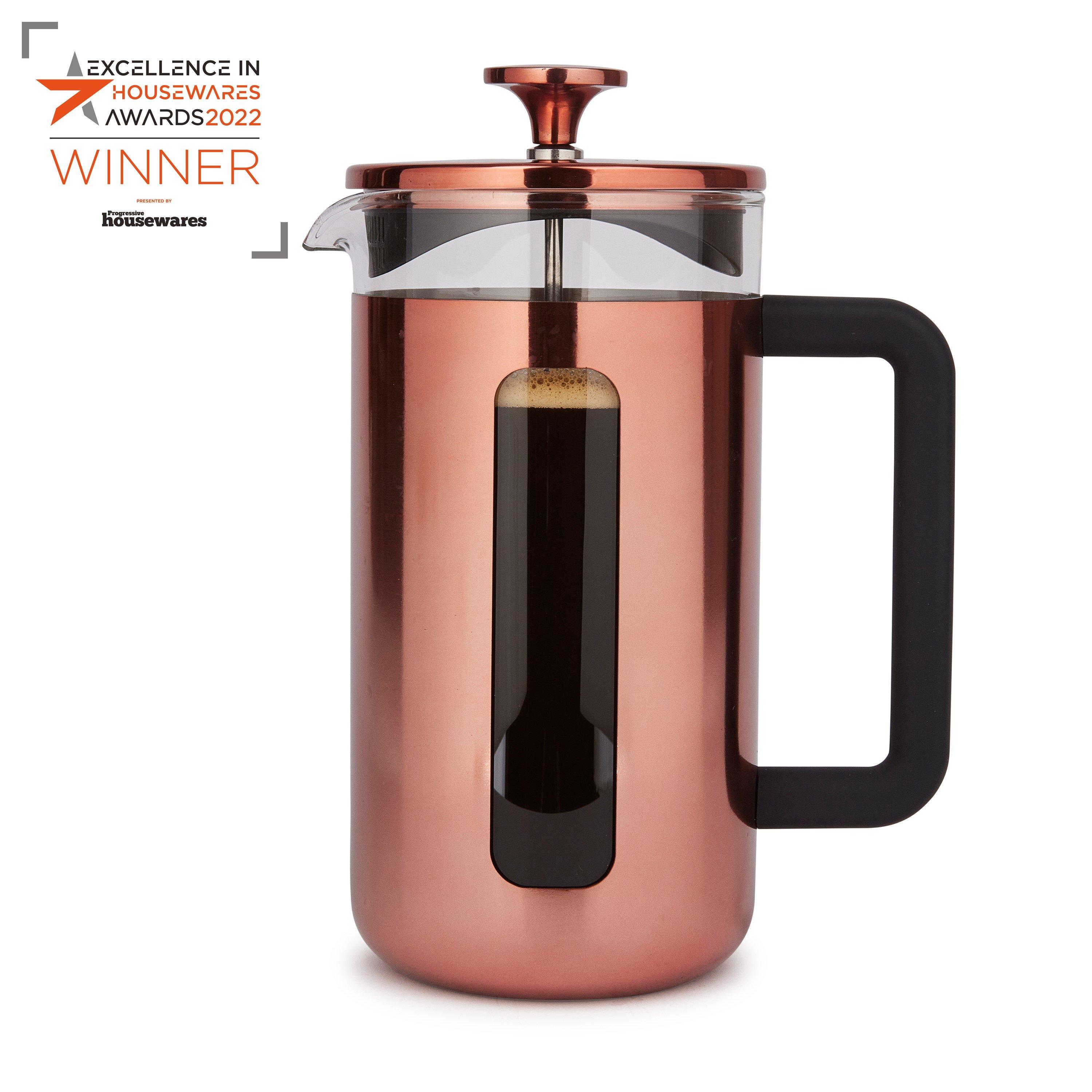 La Cafetiere  La Cafetière Glass Cafetiere With Steel Frame - Copper - 1L