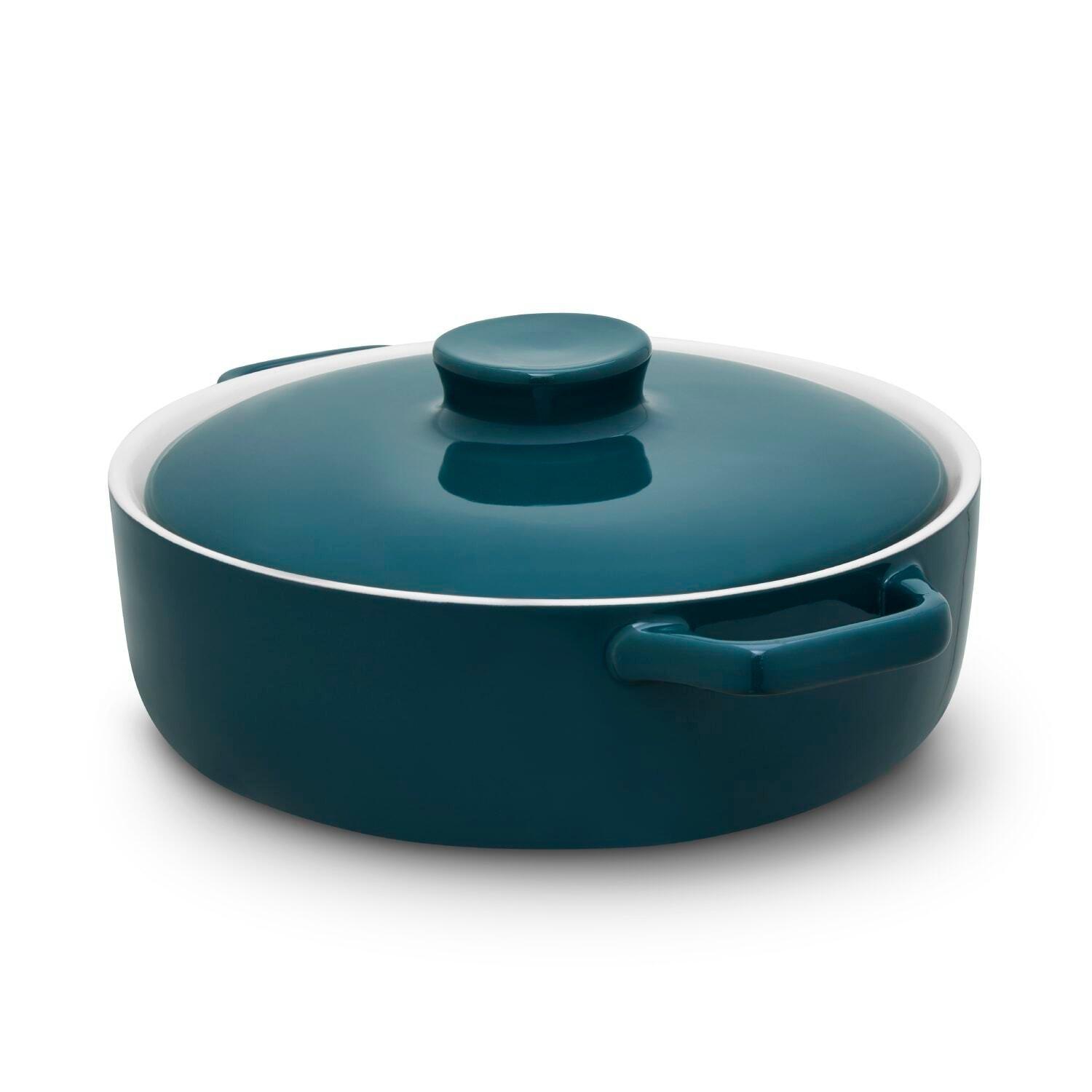 Agave - Barbary And Oak - Nattura 23.5cm Shallow Casserole Dish Agave - 1