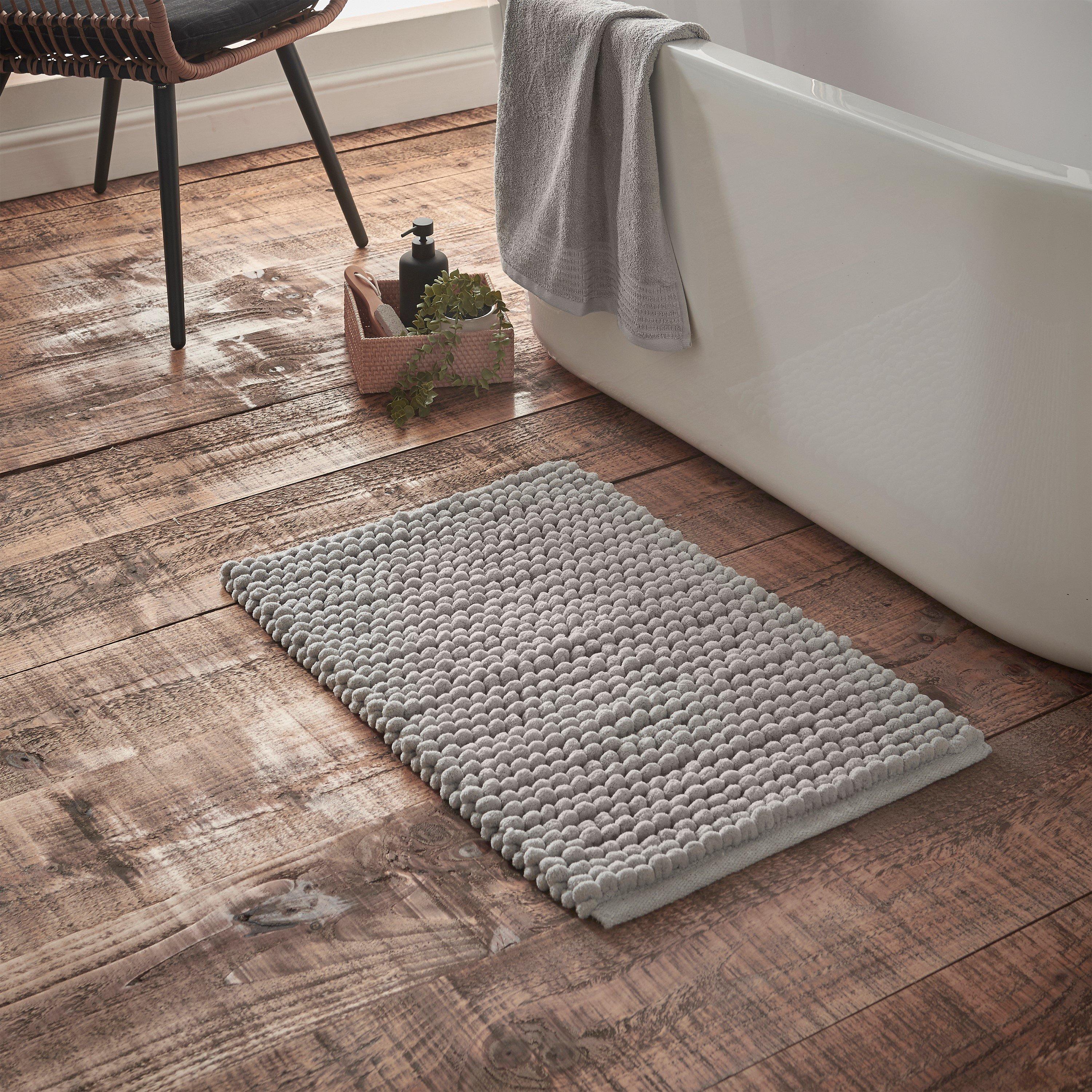 B&Q - Aspen Bobble 50X80 Cm Bath Mat Grey - Image 6