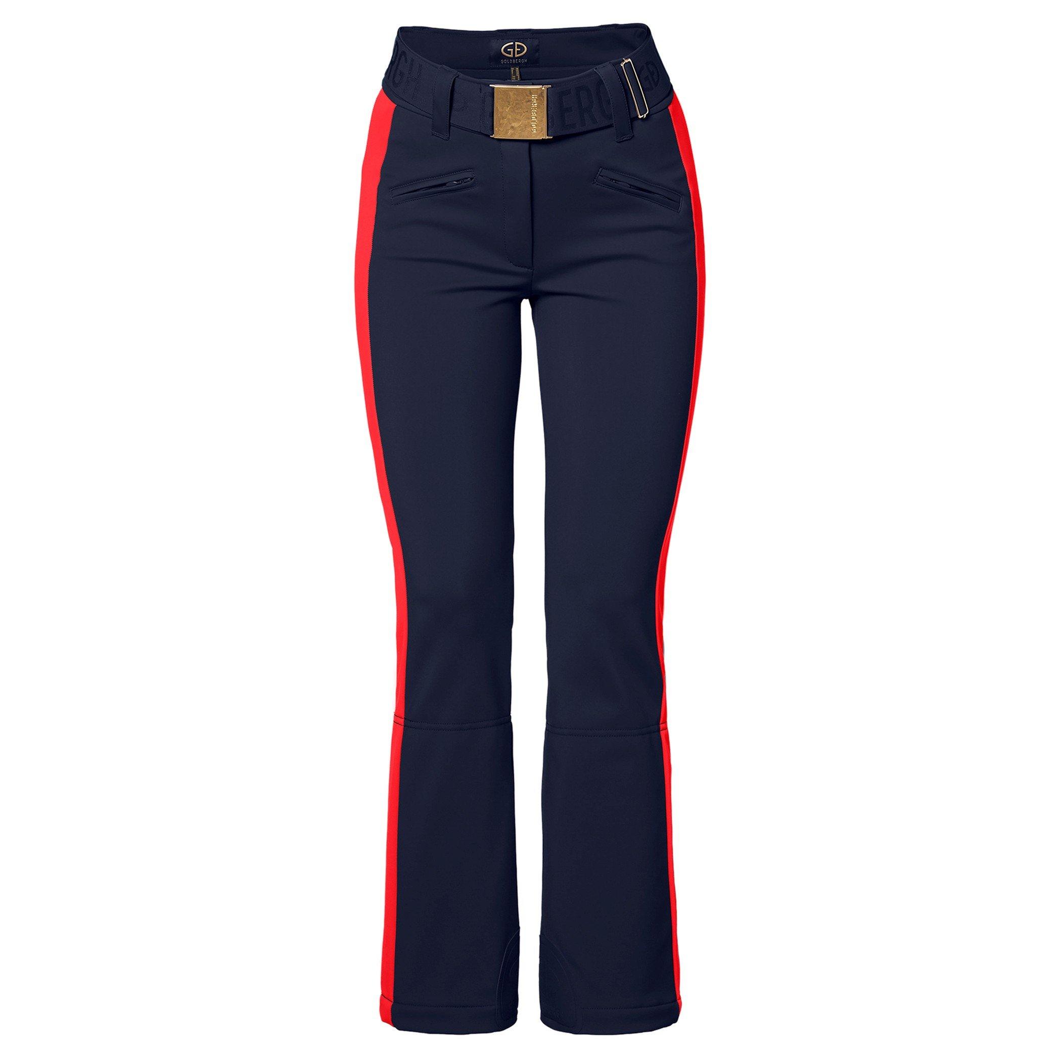 DARK BLUE - Goldbergh - TR ROCCIA STRIPE SIDE TROUSER