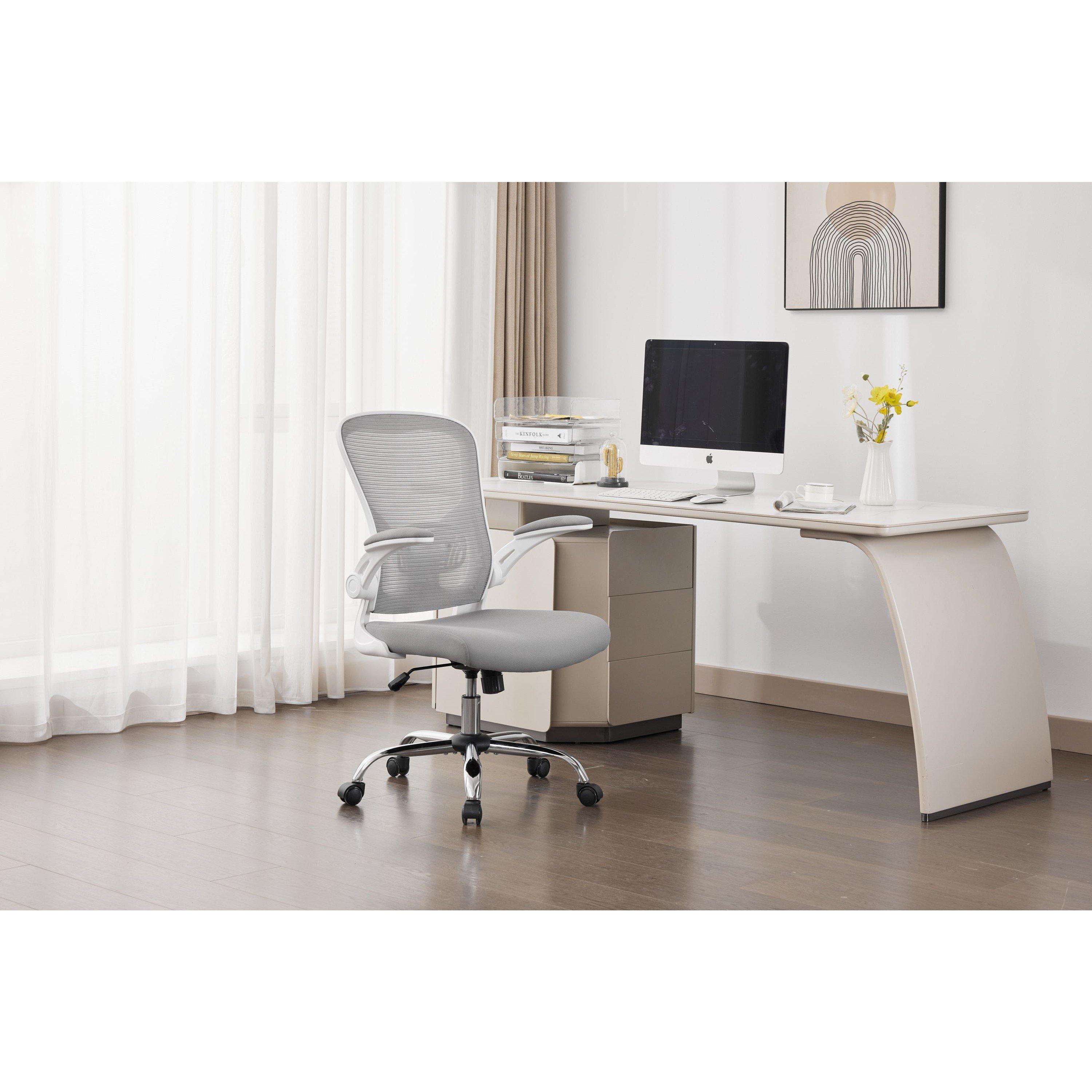 Grey/White - Shankar - Prime Mesh Office Chair - 1