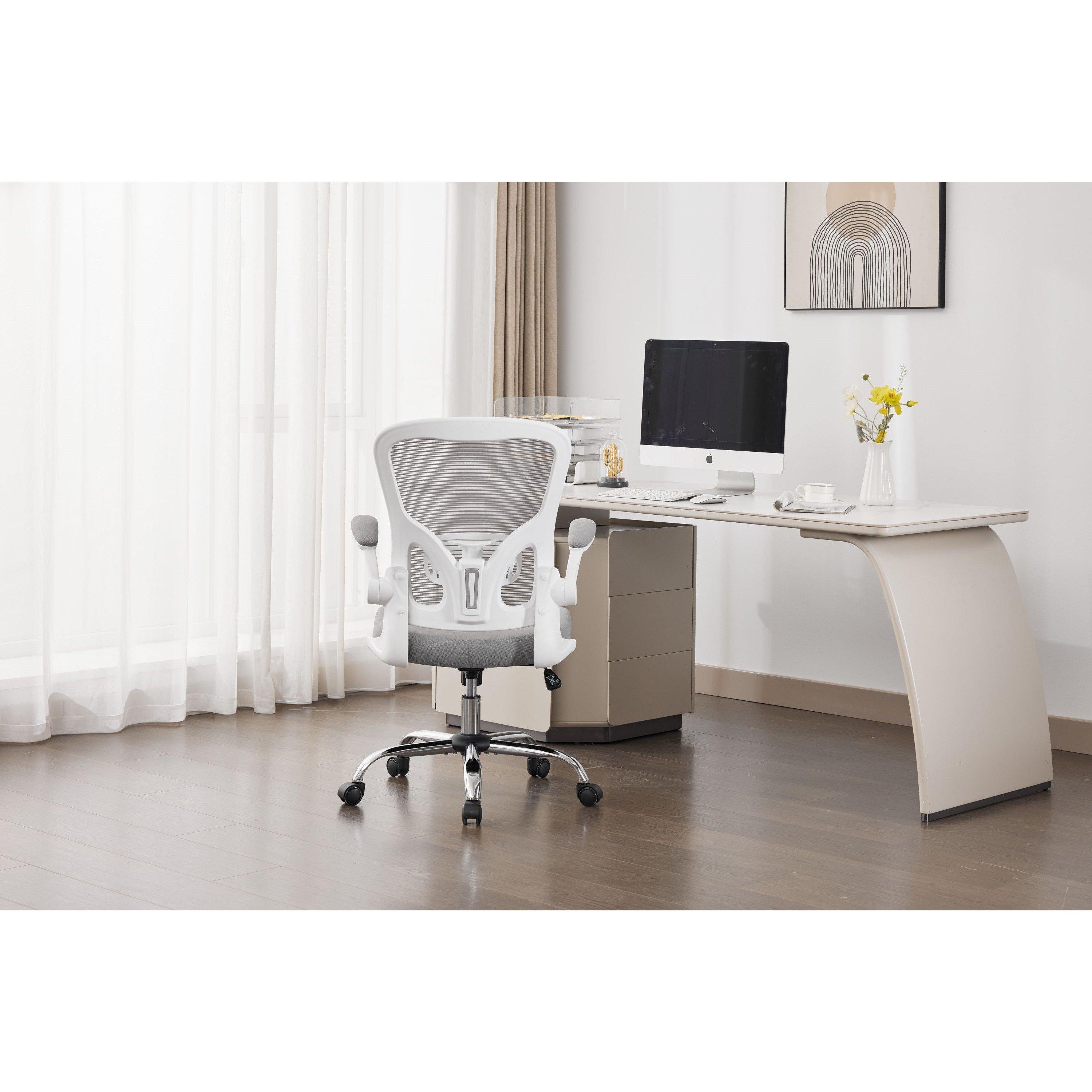 Grey/White - Shankar - Prime Mesh Office Chair - 3