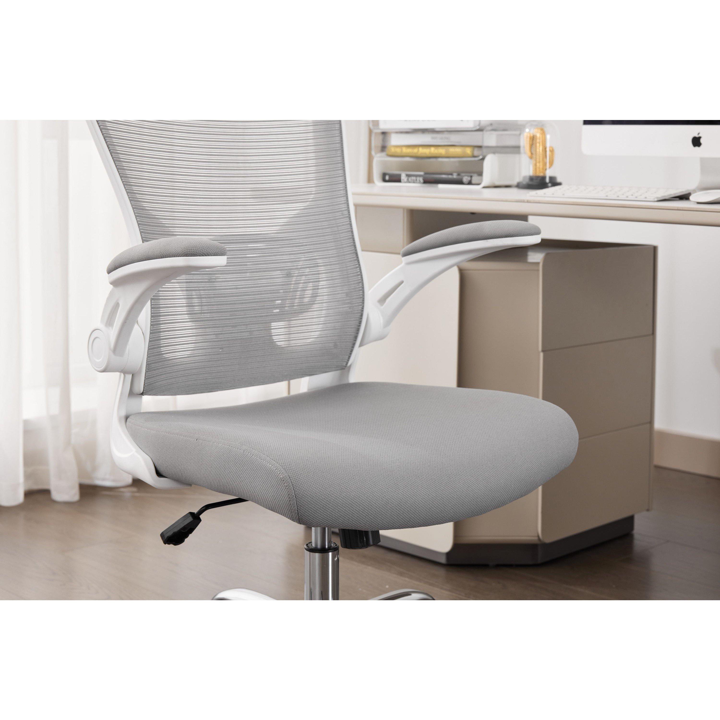 Grey/White - Shankar - Prime Mesh Office Chair - 4