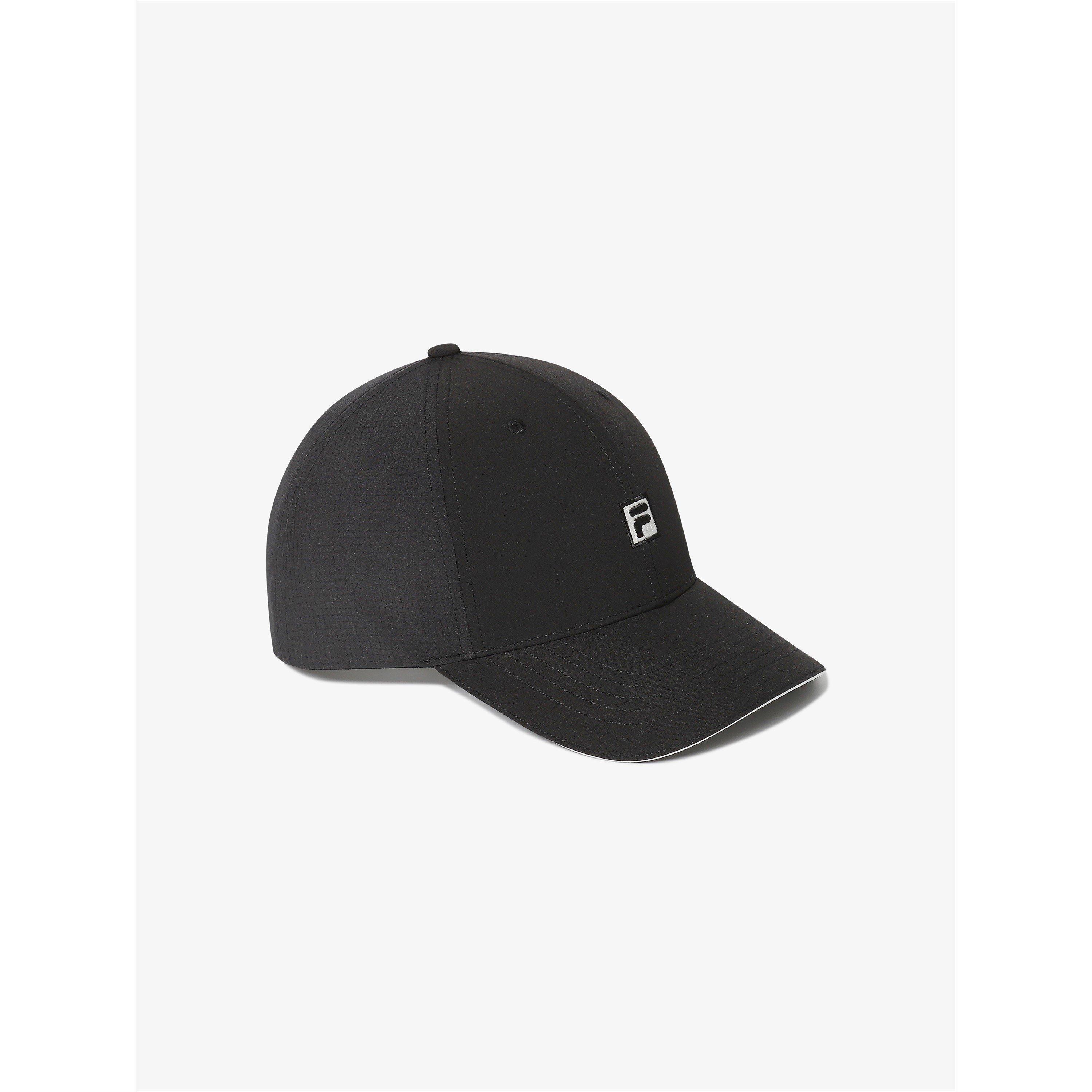 BLACK - Fila - F Box Woven Baseball Cap - 2