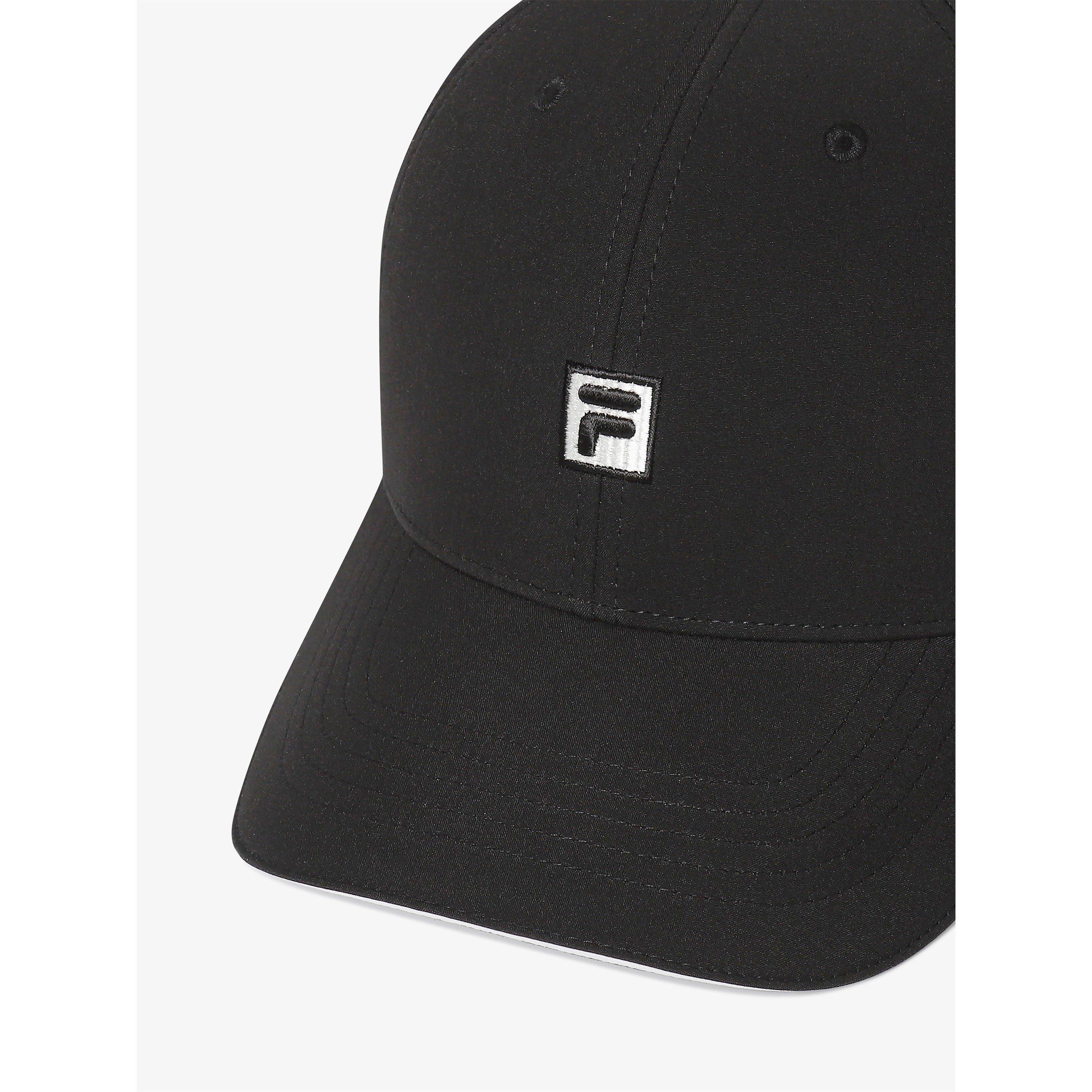 BLACK - Fila - F Box Woven Baseball Cap - 4