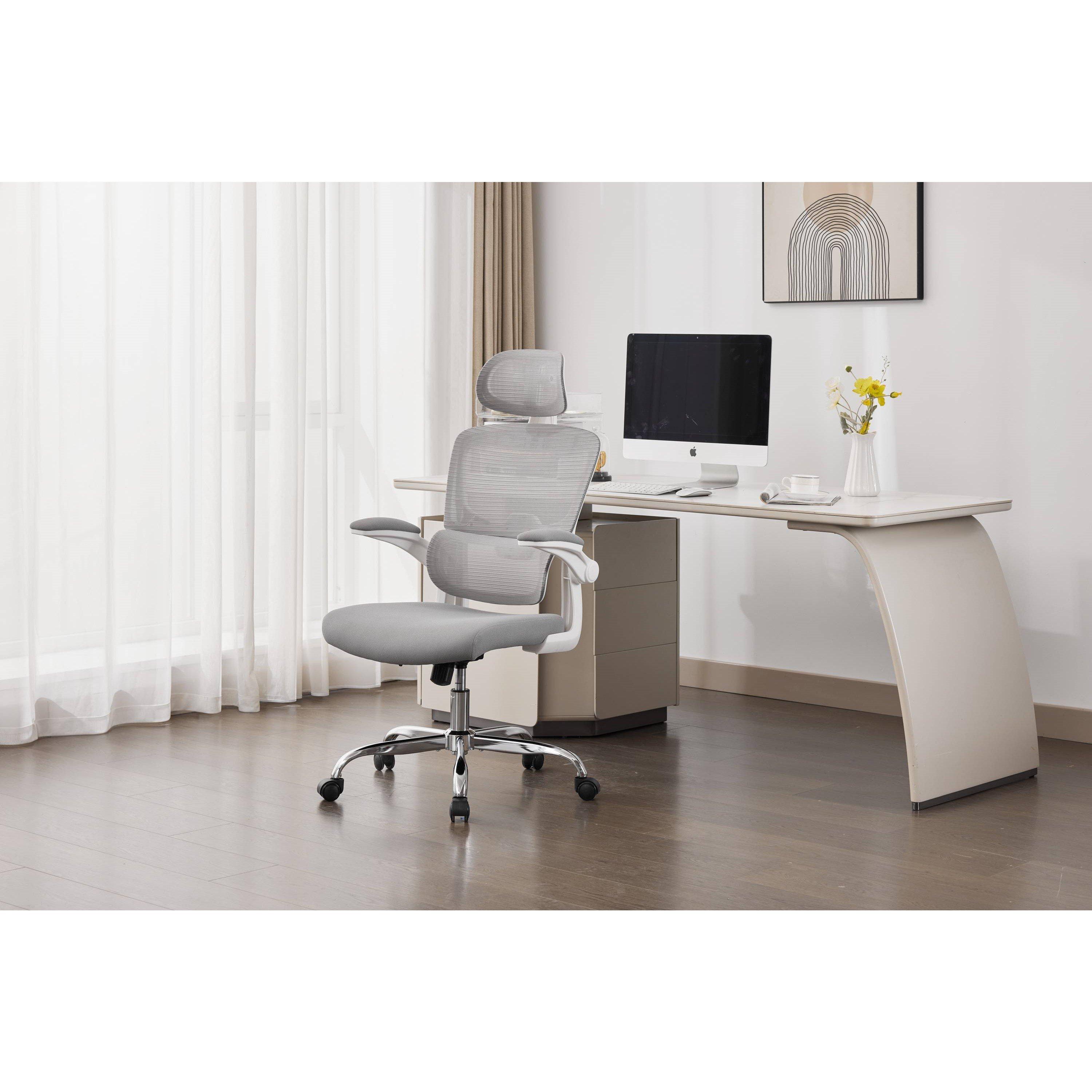 Grey/White - Shankar - Supreme Mesh Office Chair - 2