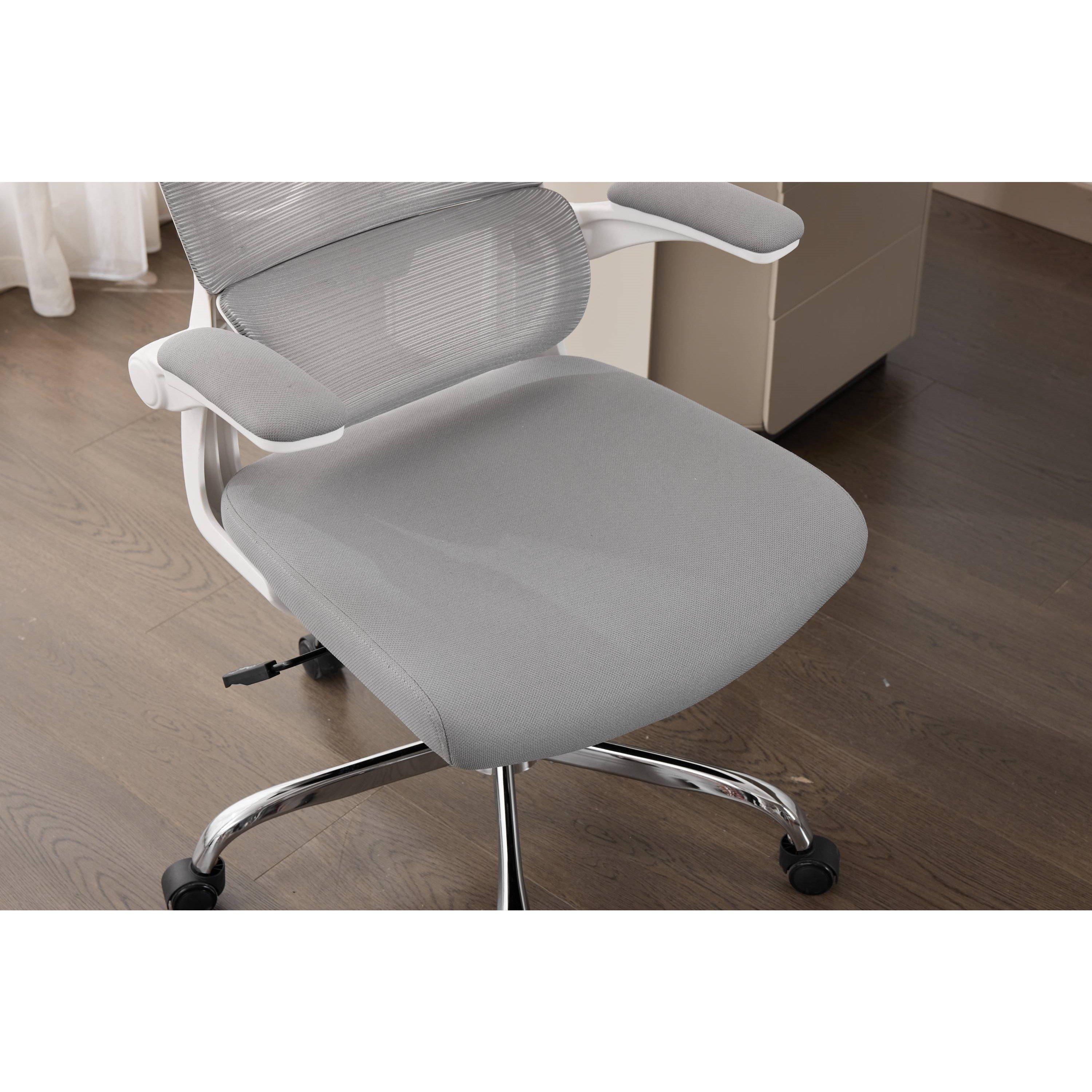 Grey/White - Shankar - Supreme Mesh Office Chair - 5