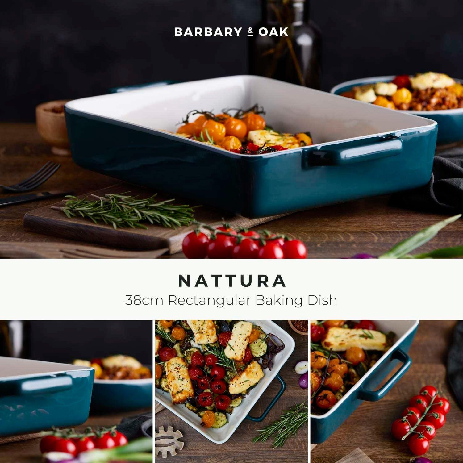 Agave - Barbary And Oak - Nattura 38cm Rectangular Baking Dish Agave - 2