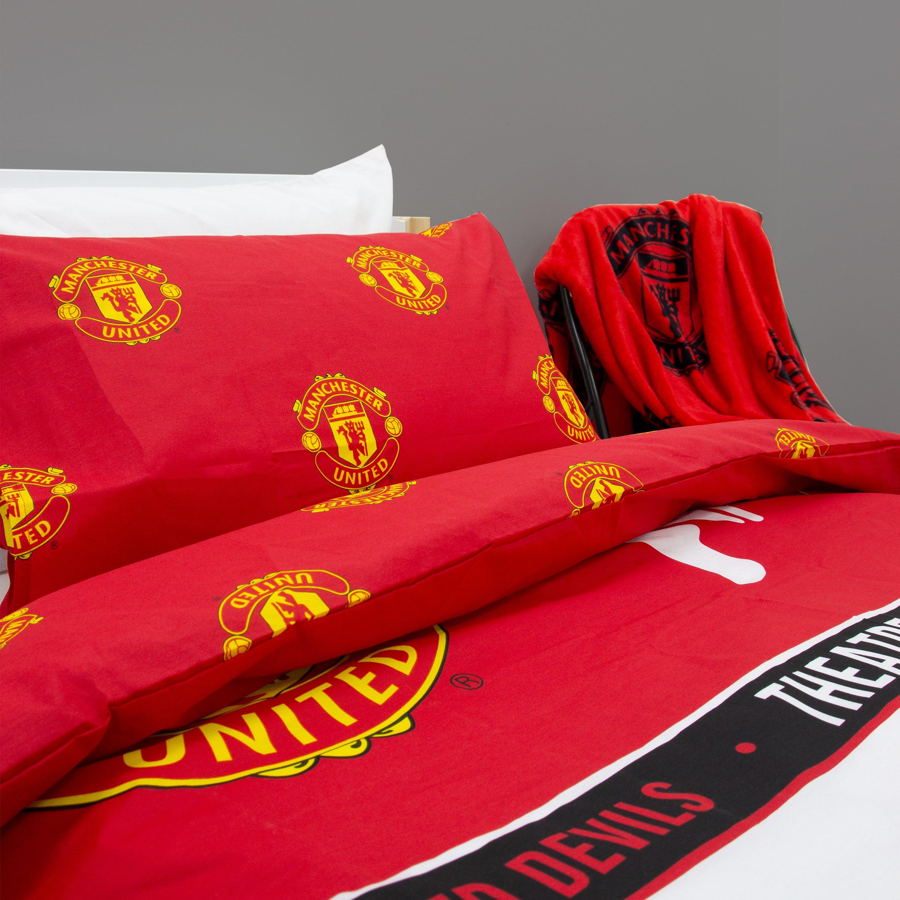 Red - Manchester United FC - Patch Single Rotary Duvet - 3