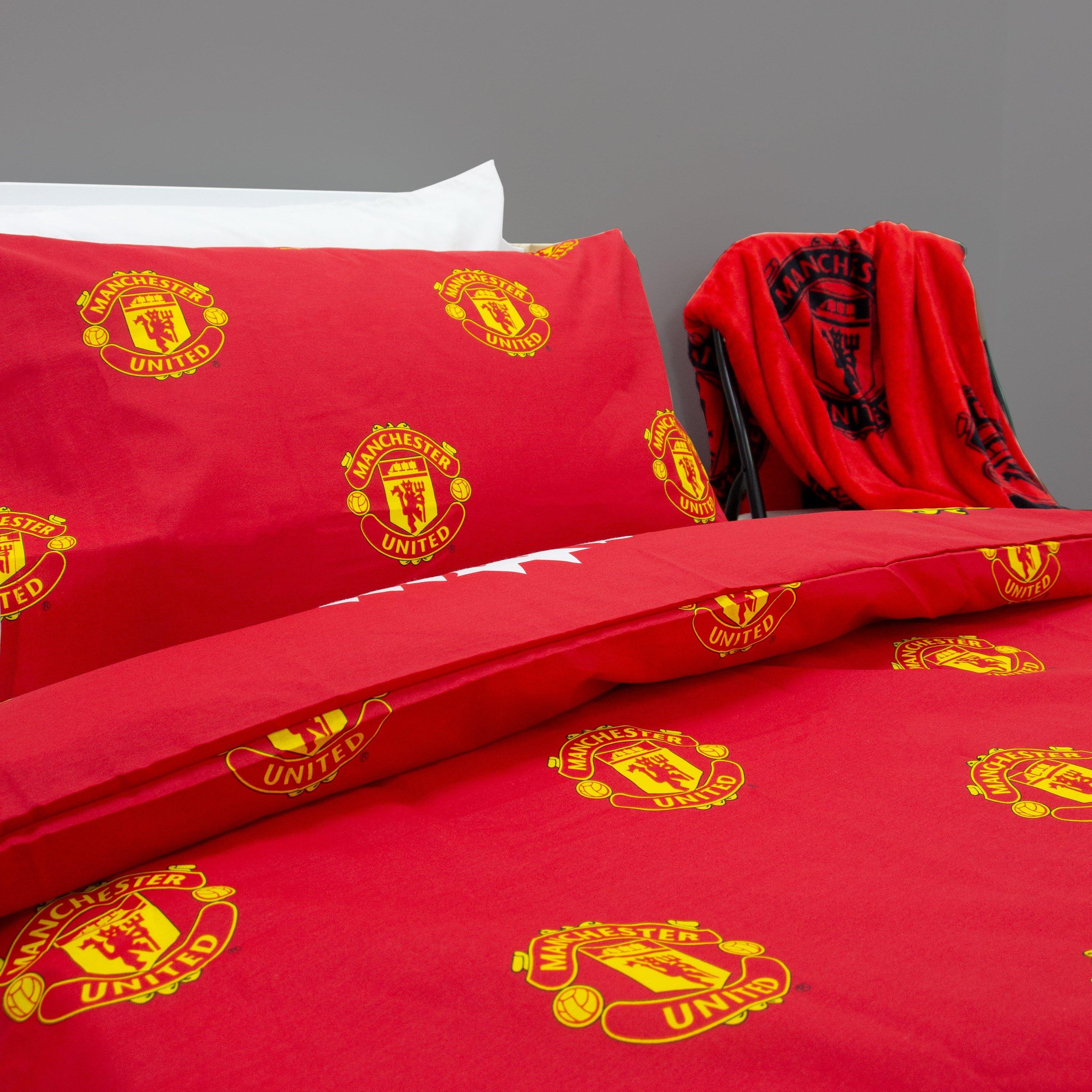 Red - Manchester United FC - Patch Single Rotary Duvet - 4