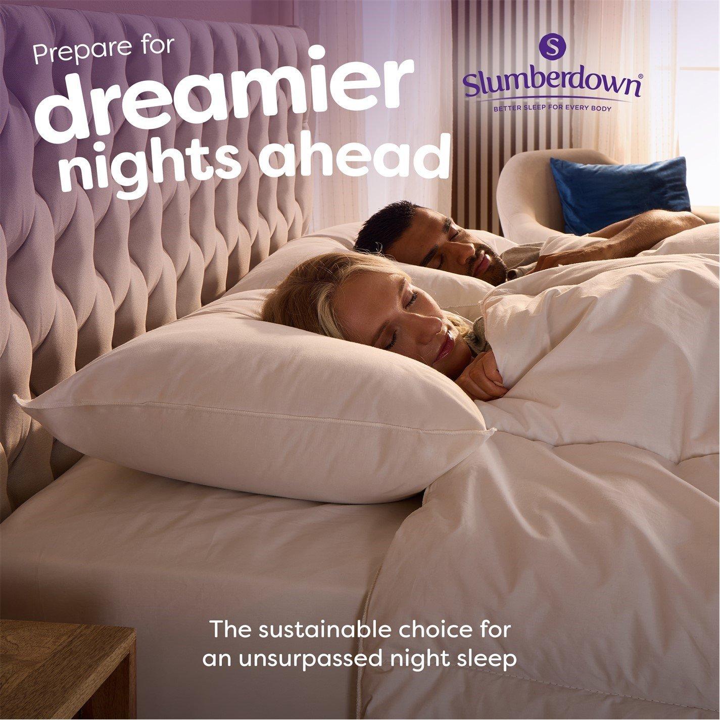 White - Slumberdown - Wonderful Wool Medium Support Pillow - 4