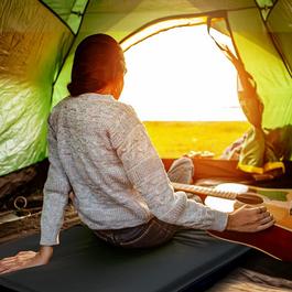 Outsunny Single Inflatable Mattress with Carry Bag