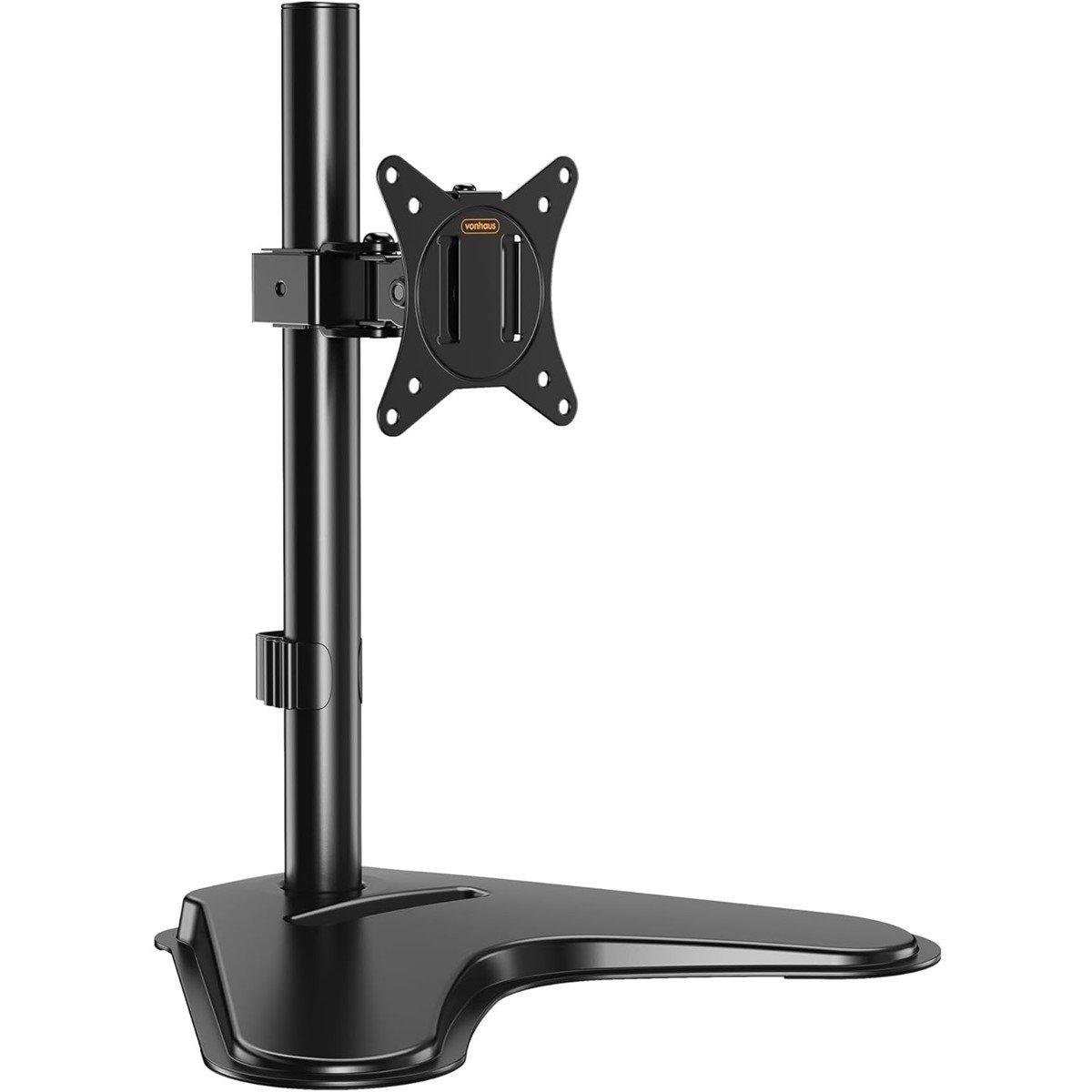 Black - VonHaus - Single Monitor Mount and Stand - 1