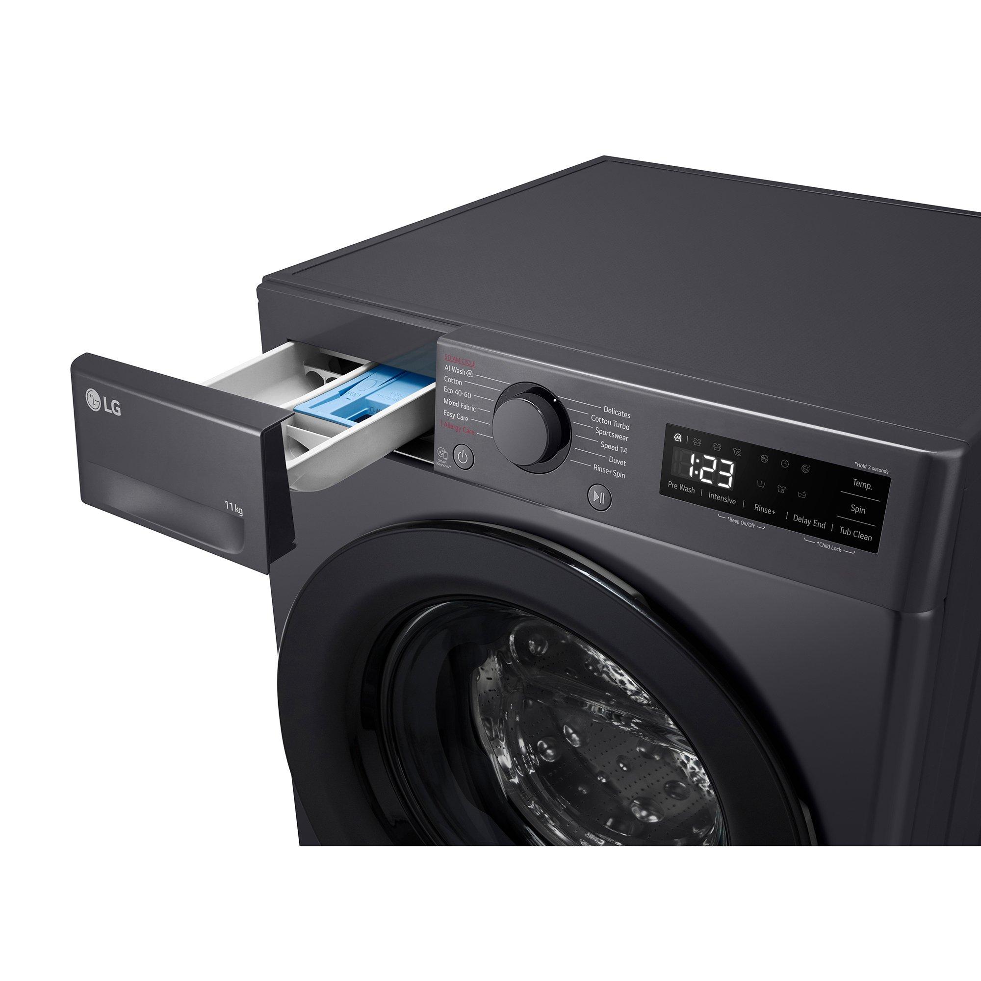 Slate Grey - LG - F4Y511GBLN1 11KG 1400 Washing Machine - 6