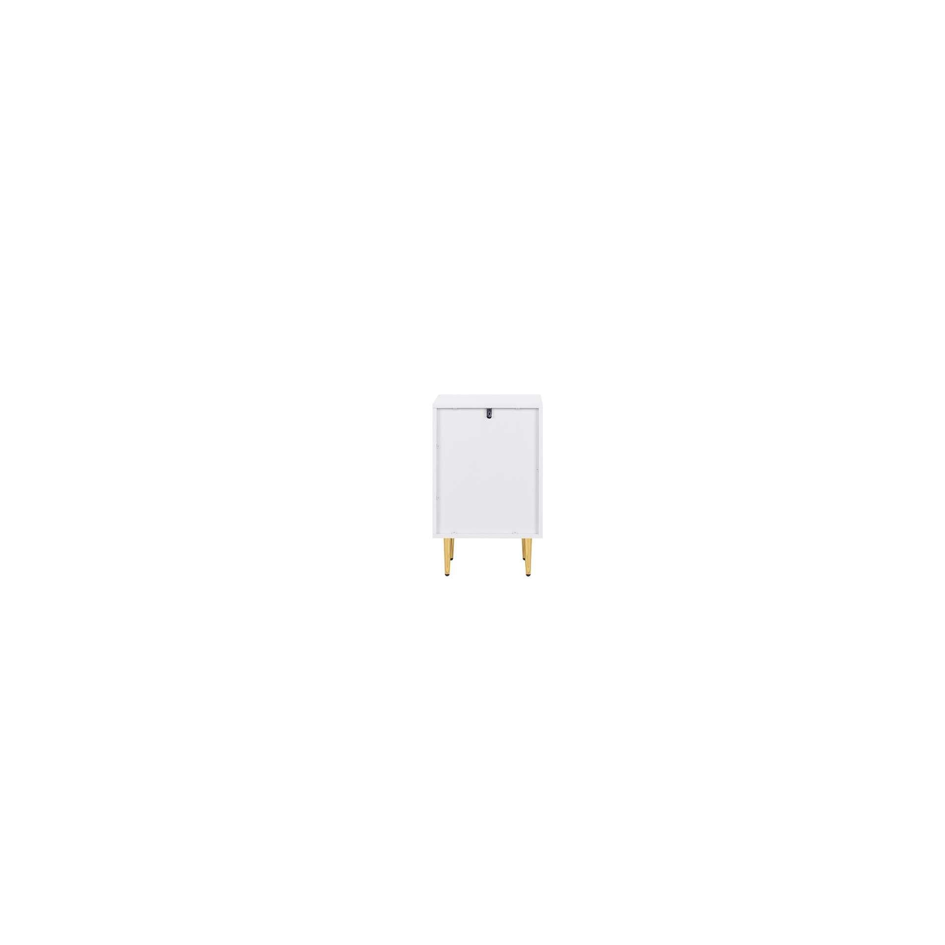 White - Birlea - Zara 2 Drawer Fluted Bedside - 8