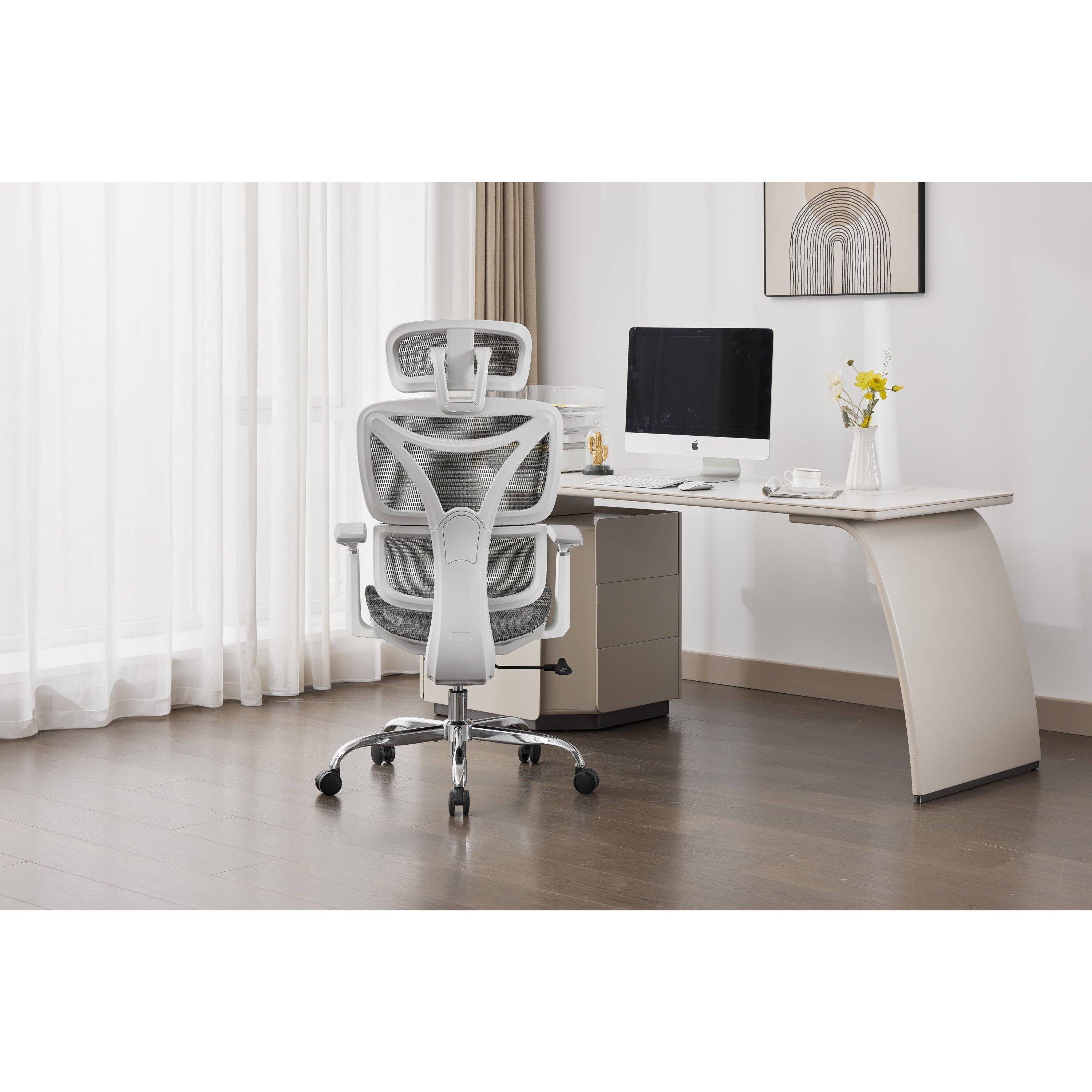 Grey/White - Shankar - Elite Mesh Office Chair - 2