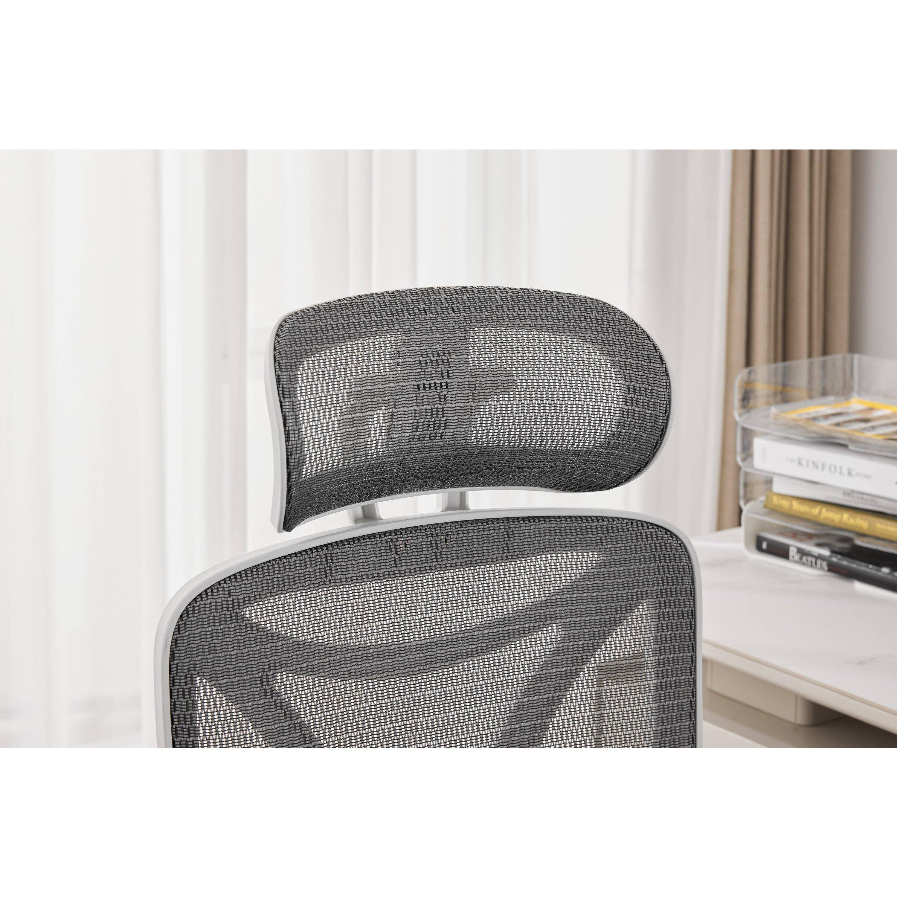 Grey/White - Shankar - Elite Mesh Office Chair - 4