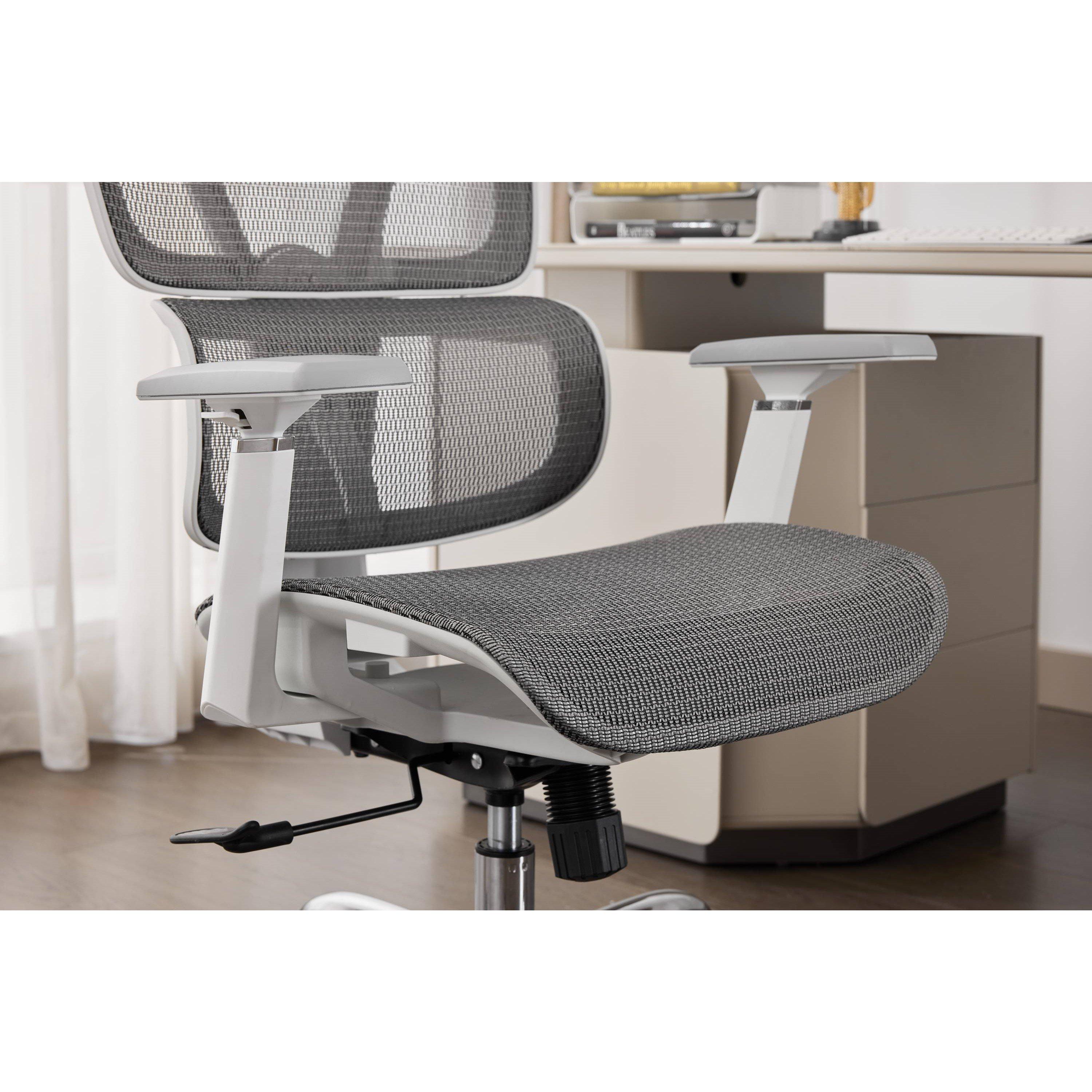 Grey/White - Shankar - Elite Mesh Office Chair - 6