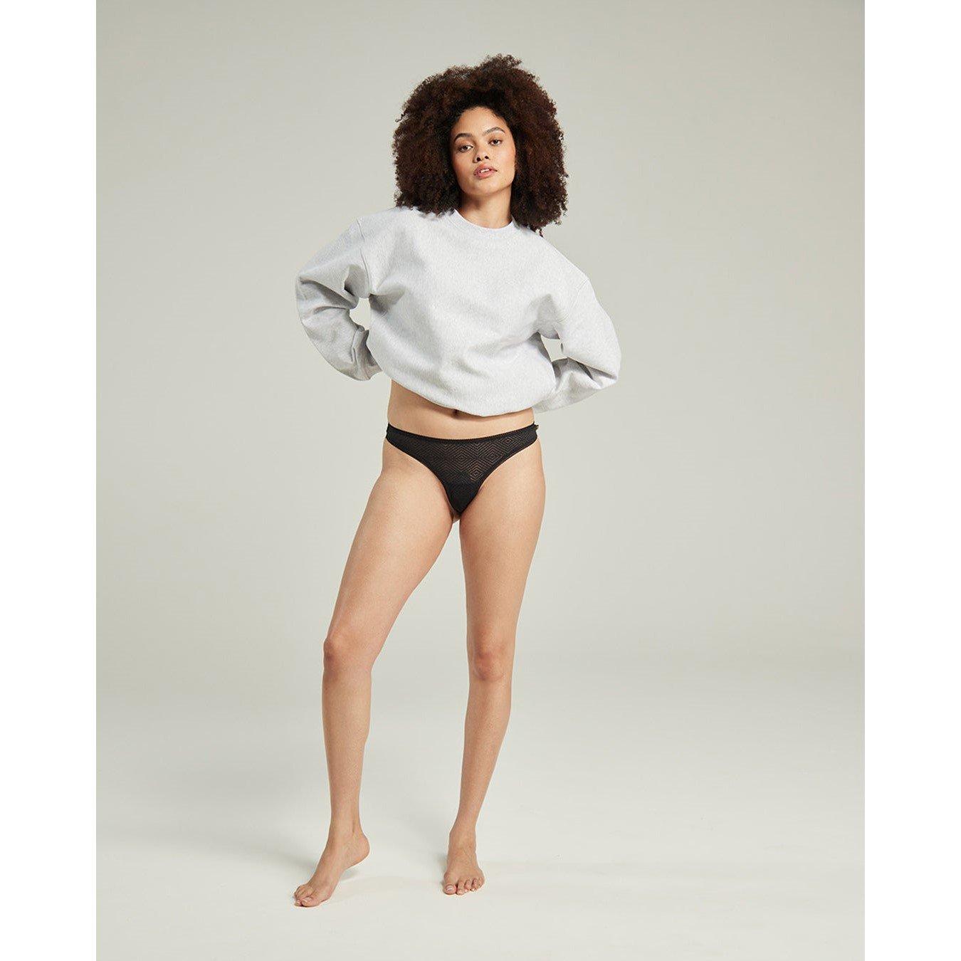 Black - Nudea - THE BARELY THERE SHEER DECO - 5