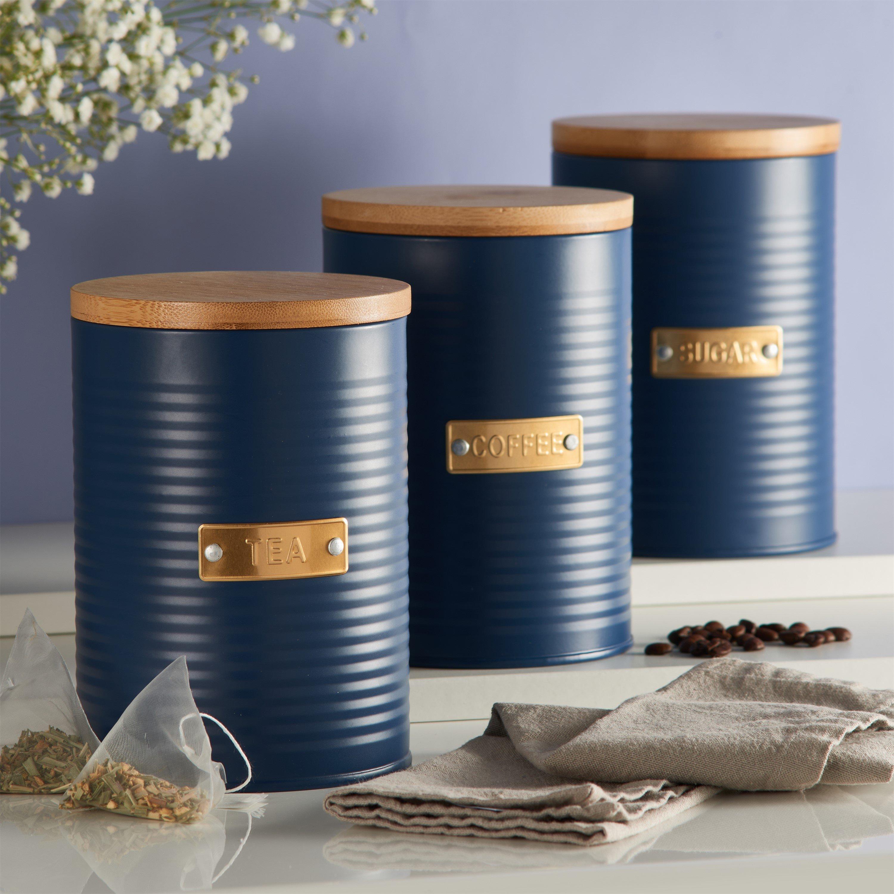 Typhoon Otto Navy Tea/coffee/sugar Set