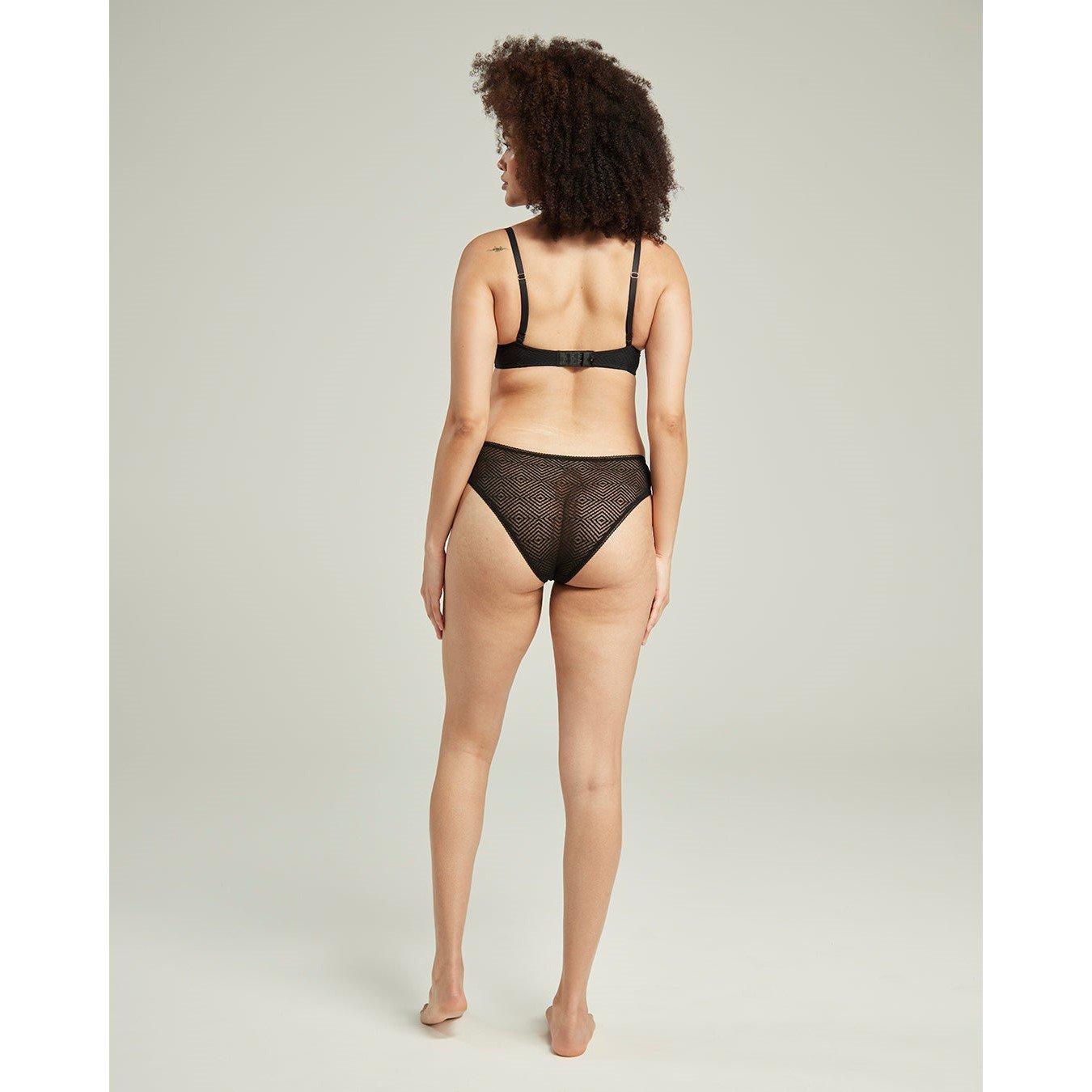 Black - Nudea - THE HIGH LEG SHEER DECO - 4