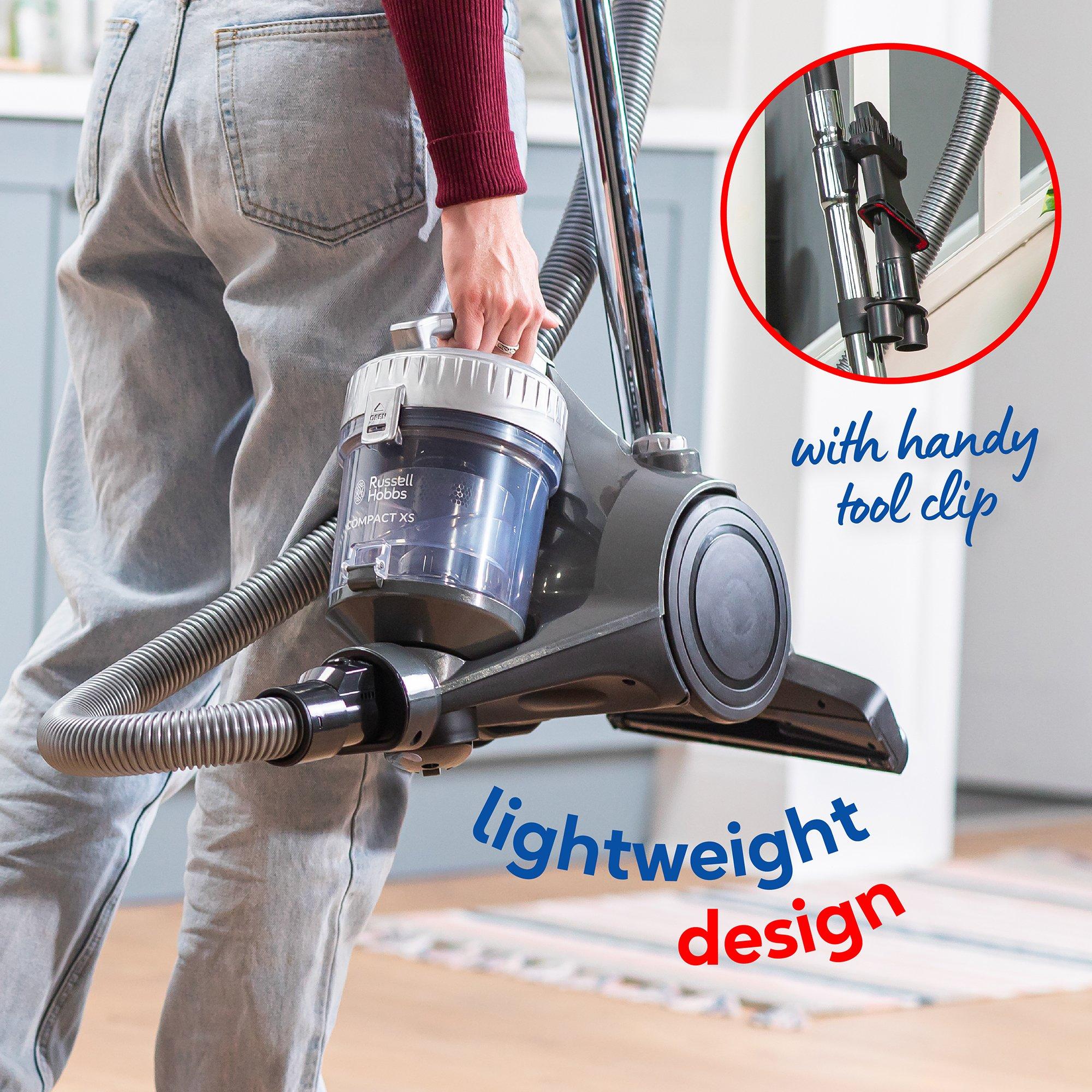 Silver & Grey - Russell Hobbs - RHCV1611 COMPACT XS Cylinder Vacuum - 7