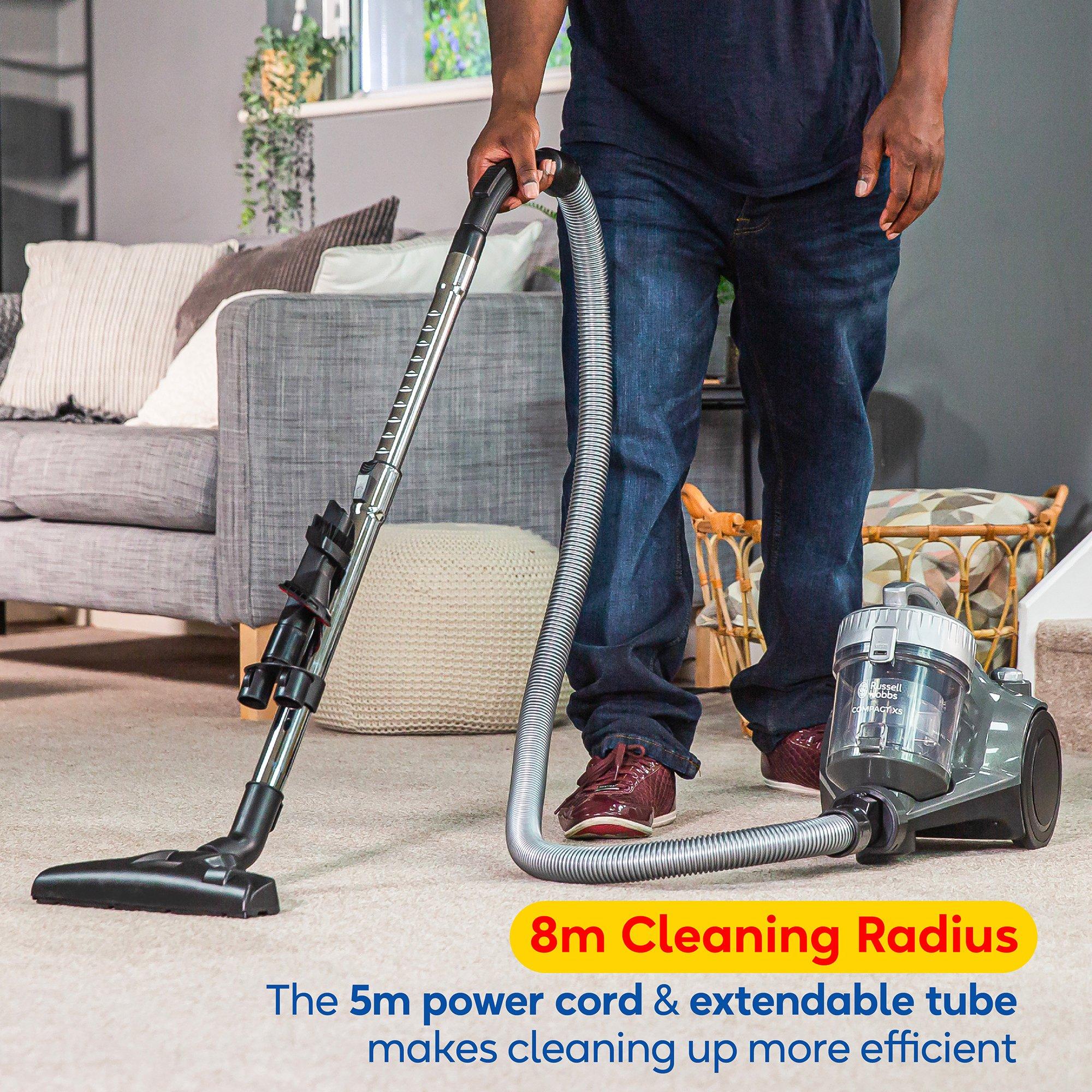 Silver & Grey - Russell Hobbs - RHCV1611 COMPACT XS Cylinder Vacuum - 9