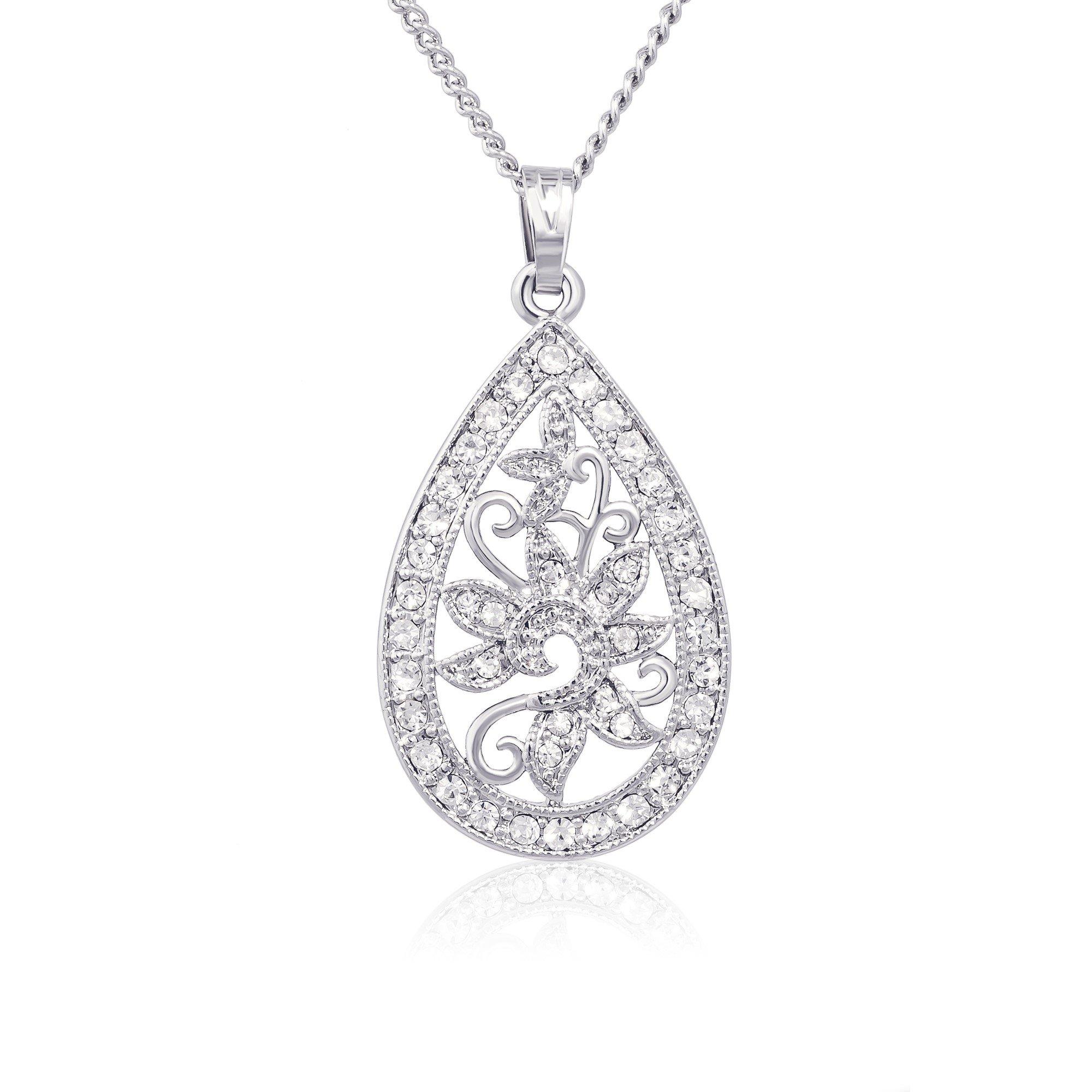 Silver - Espree - Espree Crystal Pendant
