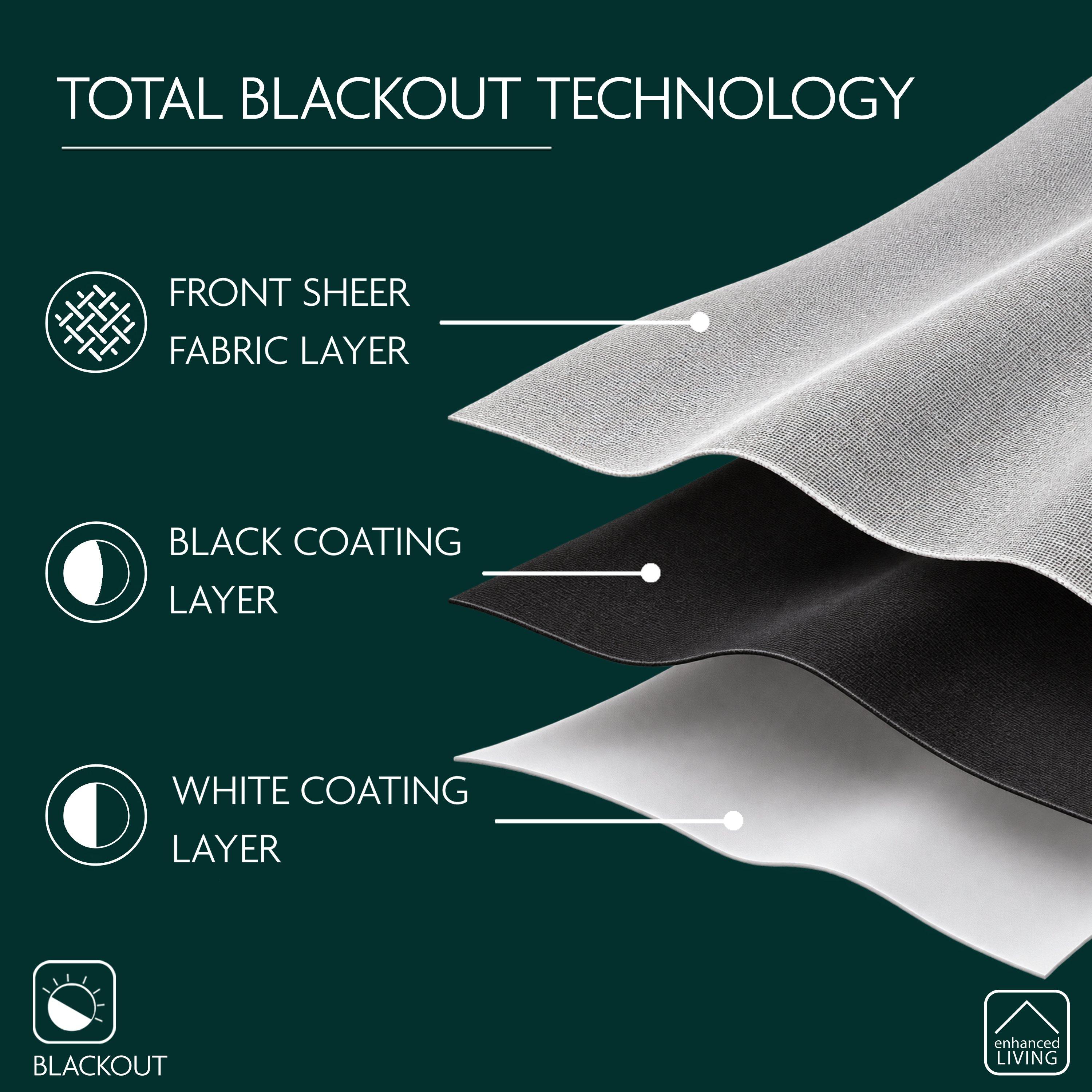 Grey - Enhanced Living - Oxford Velvet 100% Blackout Tape Top Door Curtain - 8