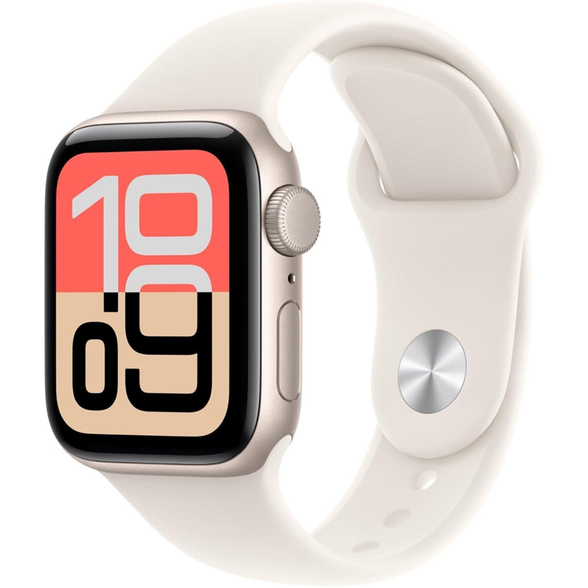 Starlight - Apple - Watch SE 3 GPS 40mm Aluminium Case With Sport Band - 1