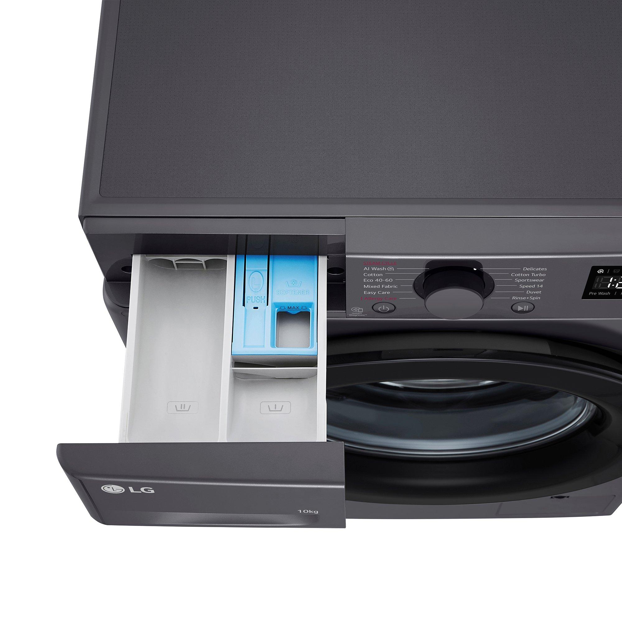 Slate Grey - LG - F4Y510GBLN1 10KG 1400 Washing Machine - 4