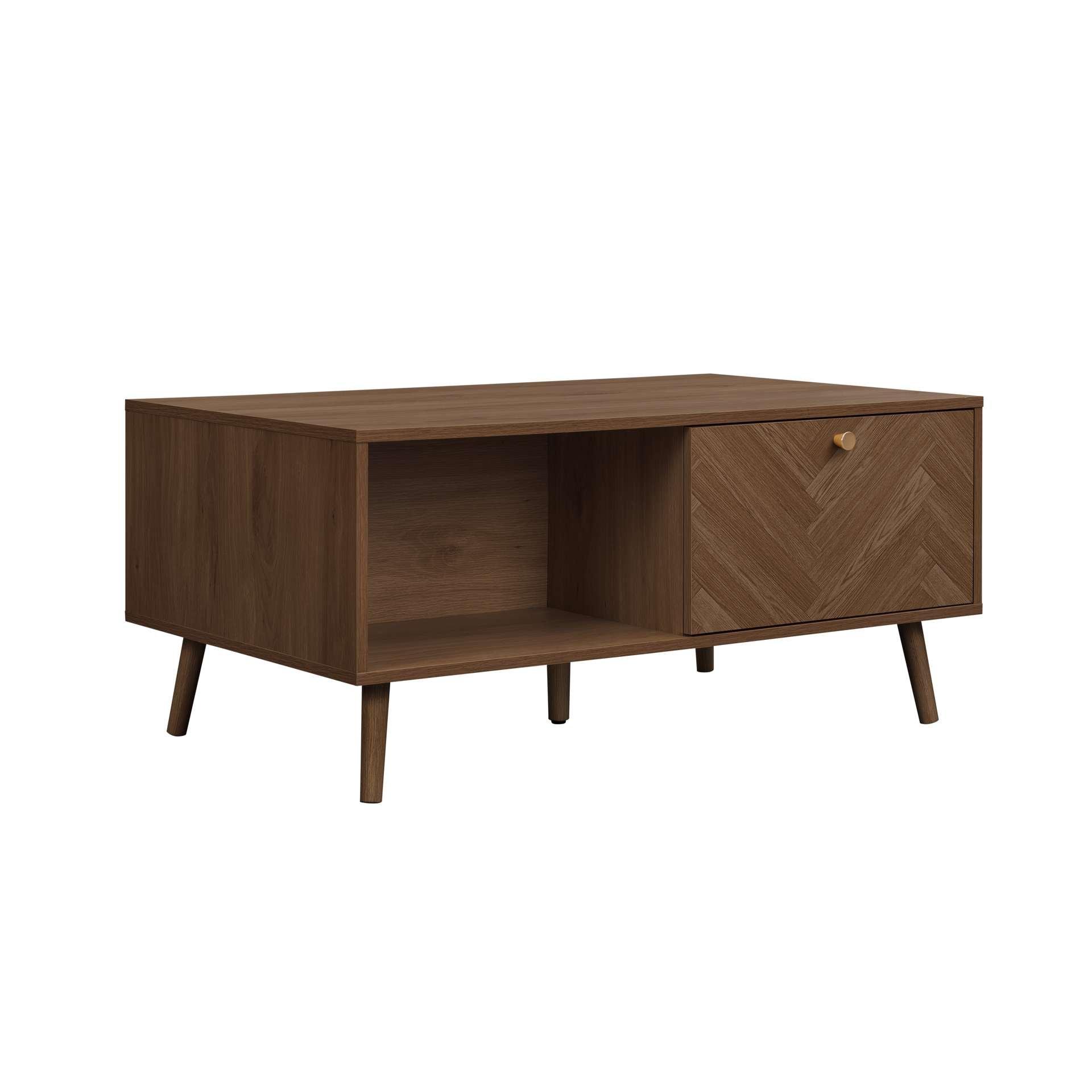 Brown - Birlea - Herringford 1 Drawer Coffee Table - 8