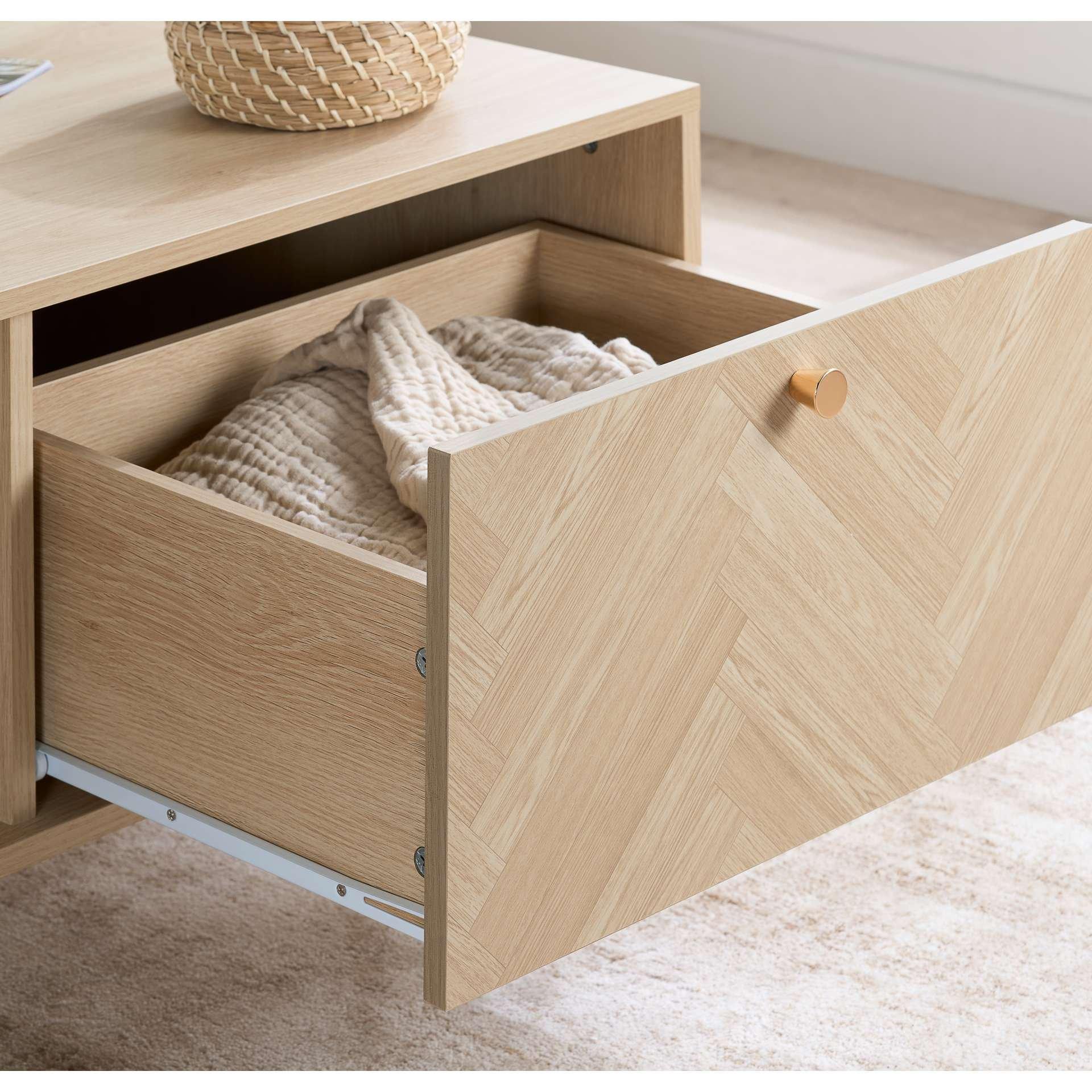 Nude - Birlea - Herringford 1 Drawer Coffee Table - 5