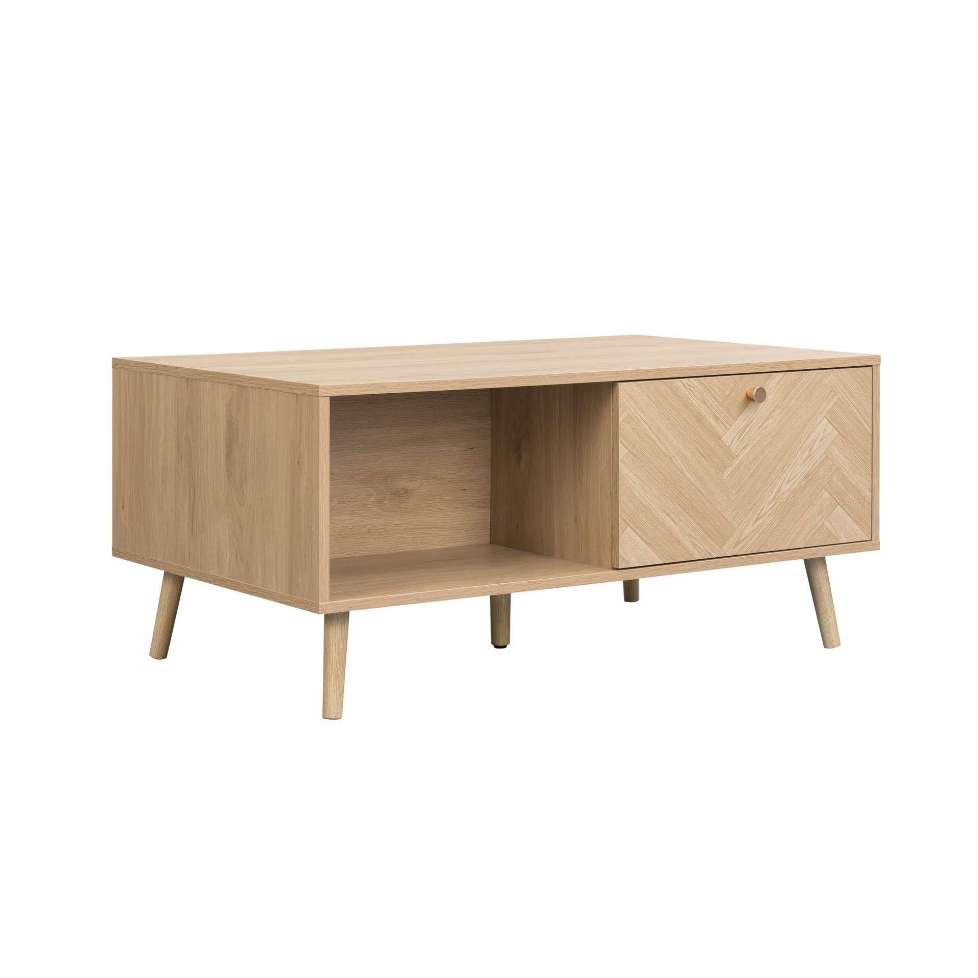 Nude - Birlea - Herringford 1 Drawer Coffee Table - 9