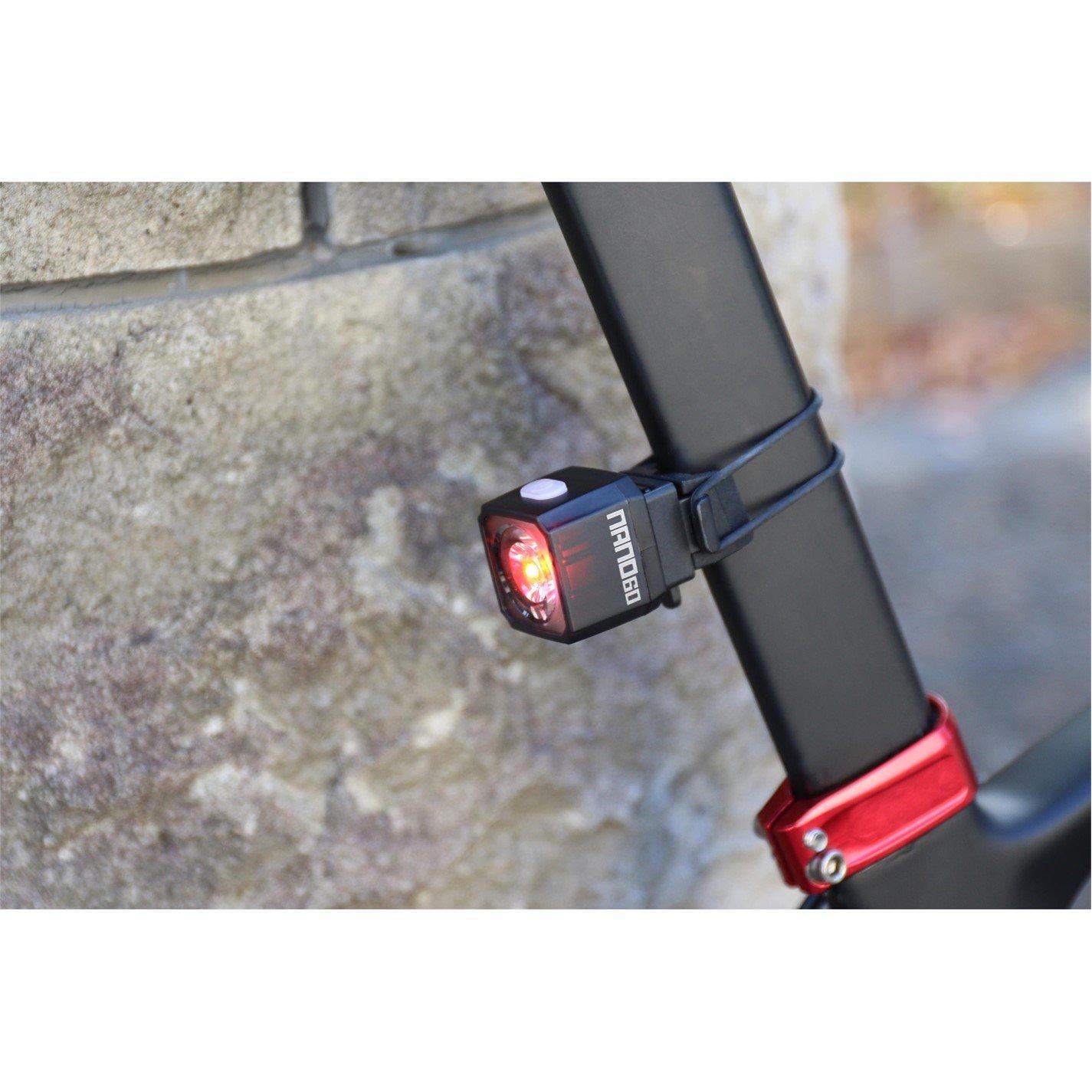 Black - Cateye - Nano 60 Rear Bike Light - 4