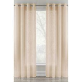 Tyrone Textiles Crete Linen Looks Sheer Eyelet Panel - Pair