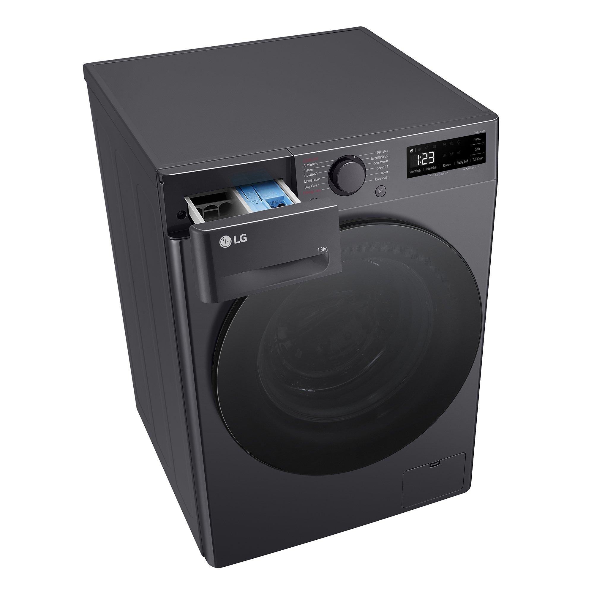 Slate Grey - LG - TurboWash™ F4Y513GBLN1 13kg Washing Machine - 5
