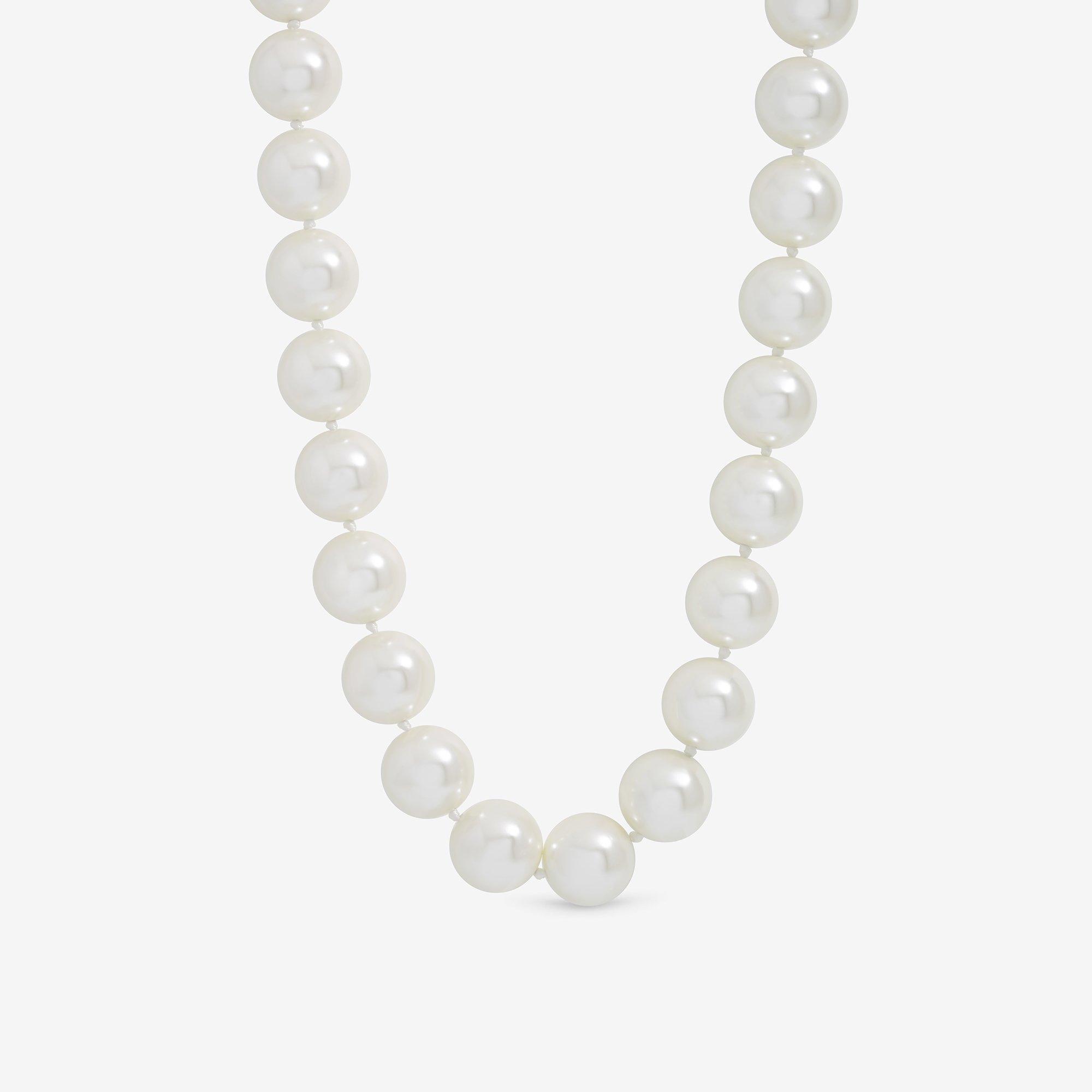 Gold - Jon Richard - Gold Plated Cream Pearl Statement Necklace - 1