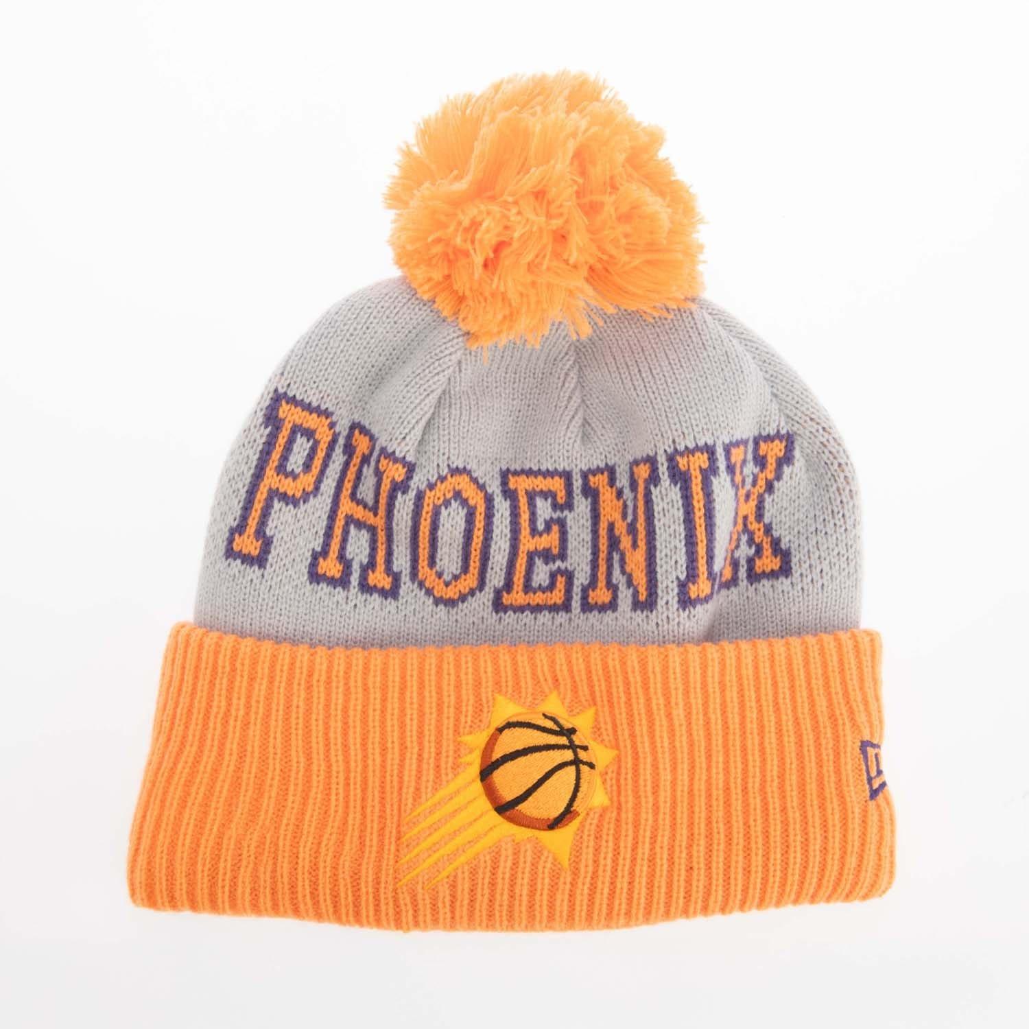 Purple - New Era - Phoenix Suns NBA Bobble Knit Hat - 1